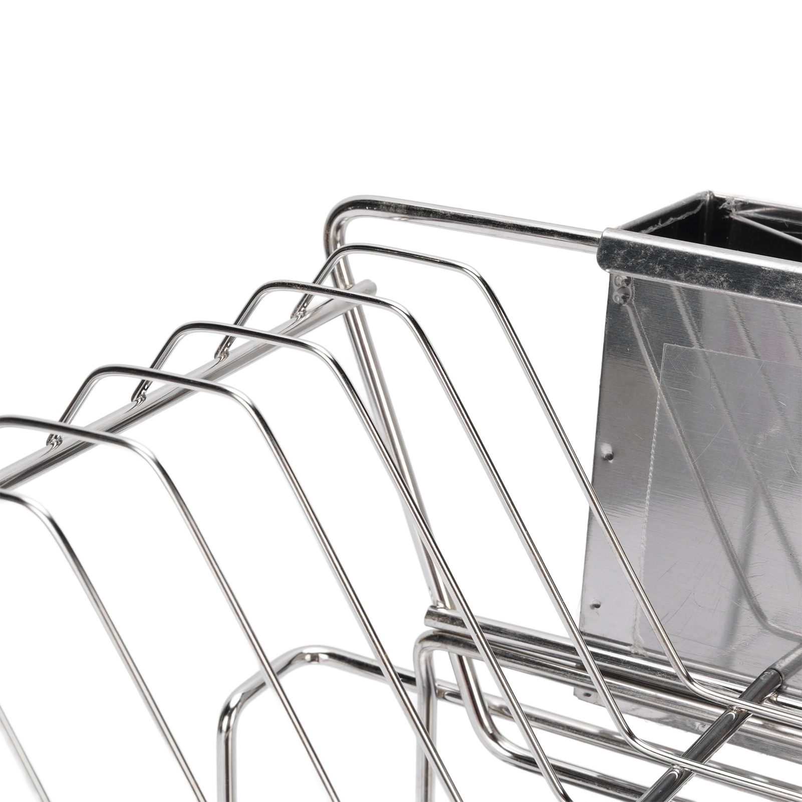 Dish Drying Rack Space Saving 2 Tier Dish Rack for Kitchen Counter Stainless view 2