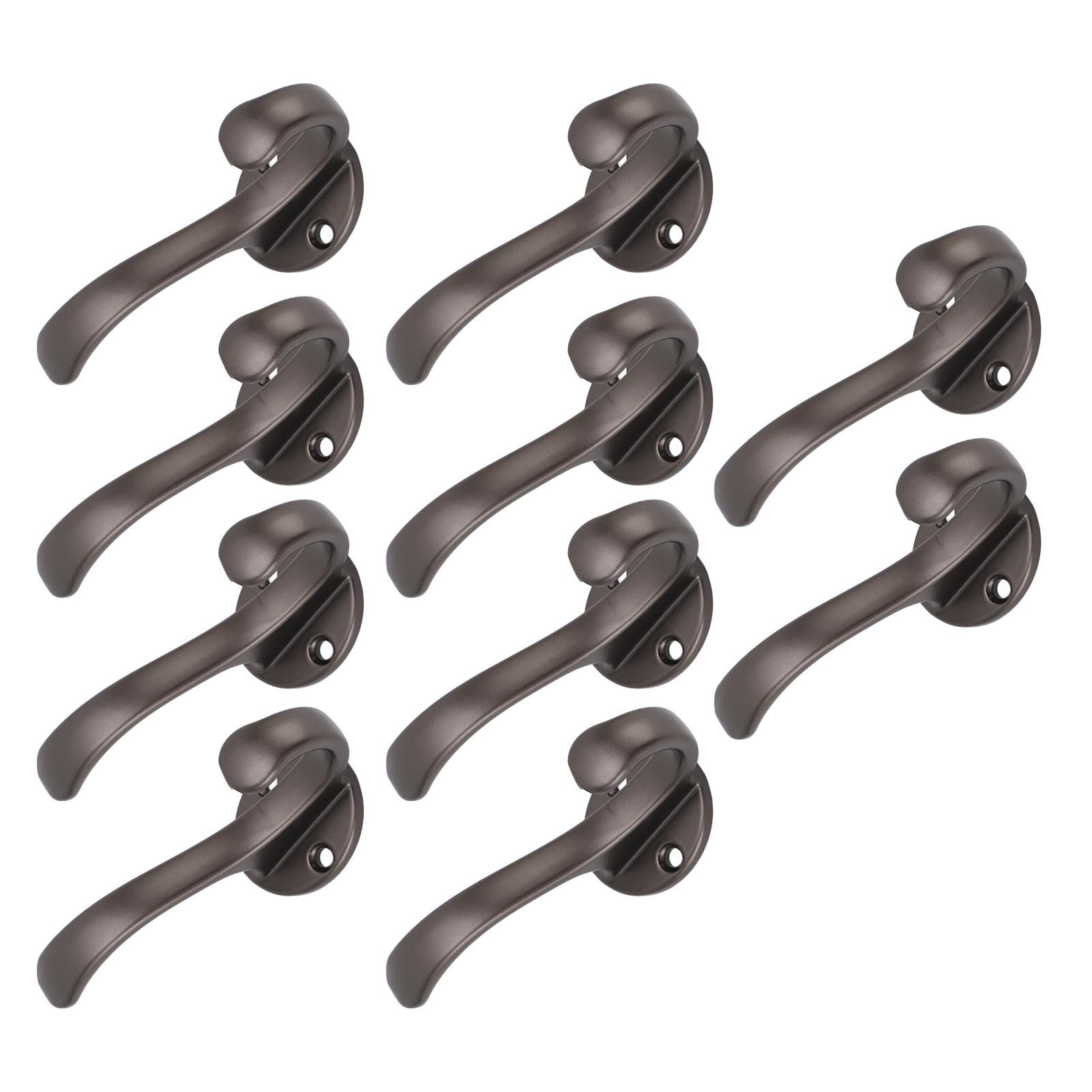 10 Set Coat Hooks Metal Water Proof Heavy Duty Wall Hook for Entryway Bedrooms view 4
