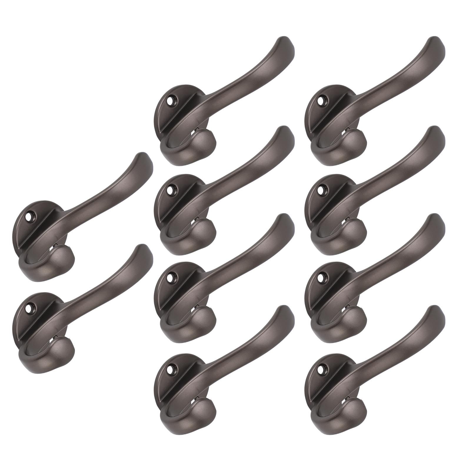 10 Set Coat Hooks Metal Water Proof Heavy Duty Wall Hook for Entryway Bedrooms view 6