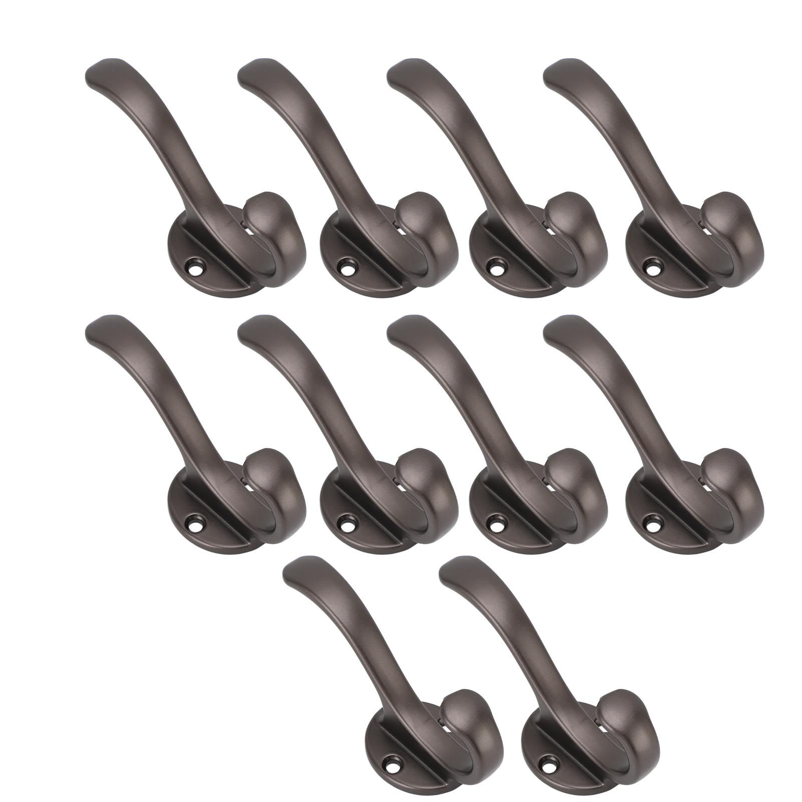 10 Set Coat Hooks Metal Water Proof Heavy Duty Wall Hook for Entryway Bedrooms view 8