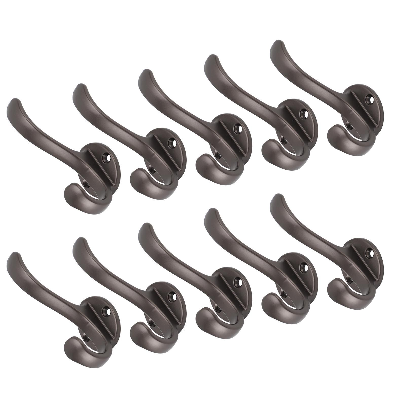 10 Set Coat Hooks Metal Water Proof Heavy Duty Wall Hook for Entryway Bedrooms view 10