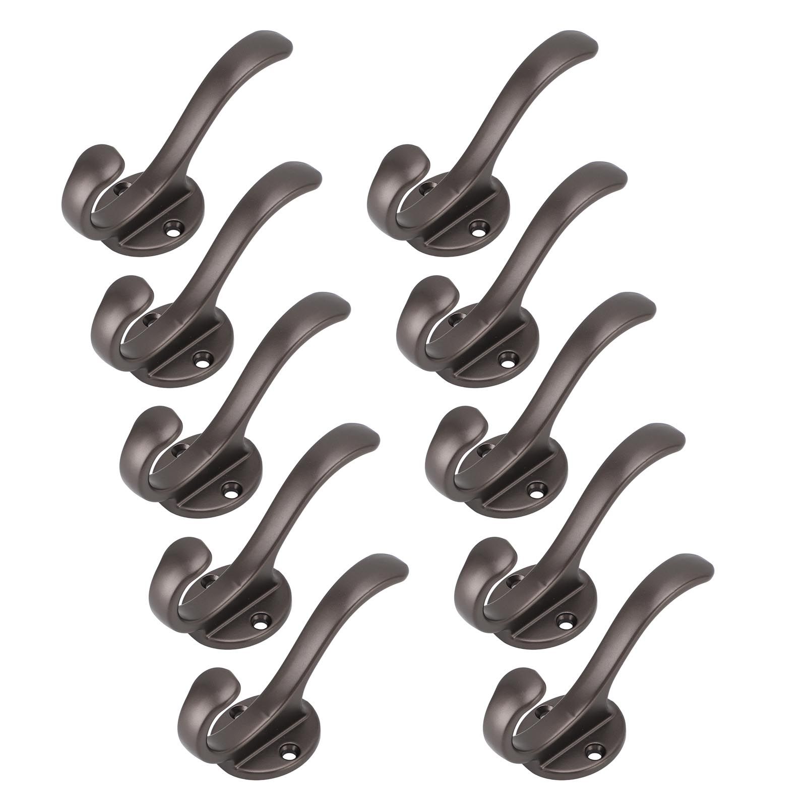 10 Set Coat Hooks Metal Water Proof Heavy Duty Wall Hook for Entryway Bedrooms view 11