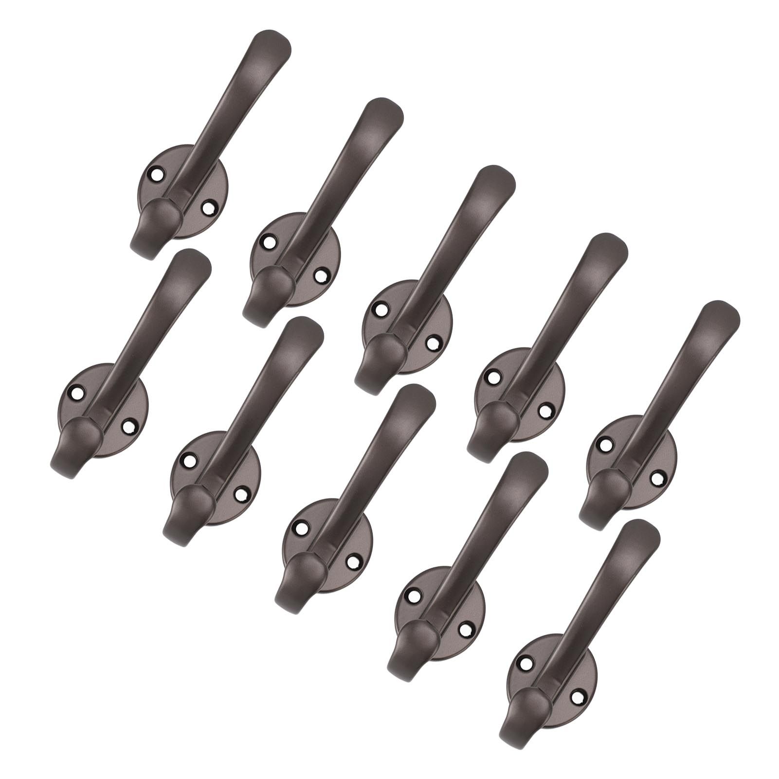 10 Set Coat Hooks Metal Water Proof Heavy Duty Wall Hook for Entryway Bedrooms view 12