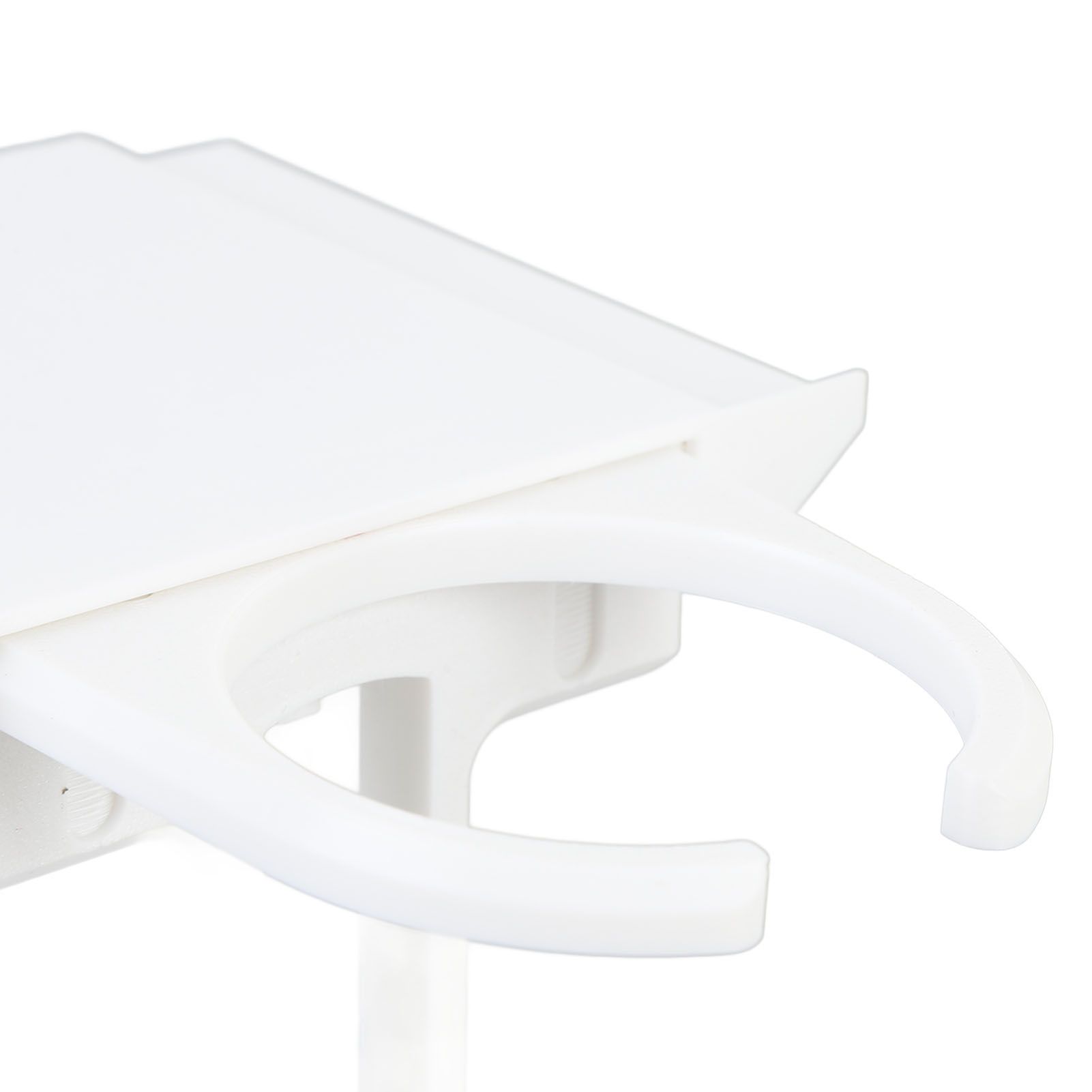 Desk Cup Holder ABS Fold Out Under Desk Water Bottle Stand Headphone Hanger view 5