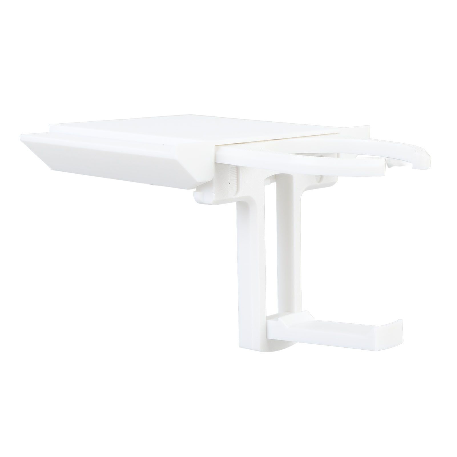 Desk Cup Holder ABS Fold Out Under Desk Water Bottle Stand Headphone Hanger view 6