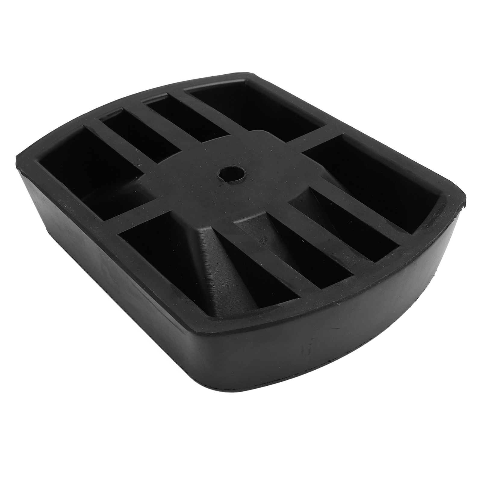 Jack Caster Chock Stabilizer Heavy Duty Rubber Single Wheel Dock Stopper for 6 view 2