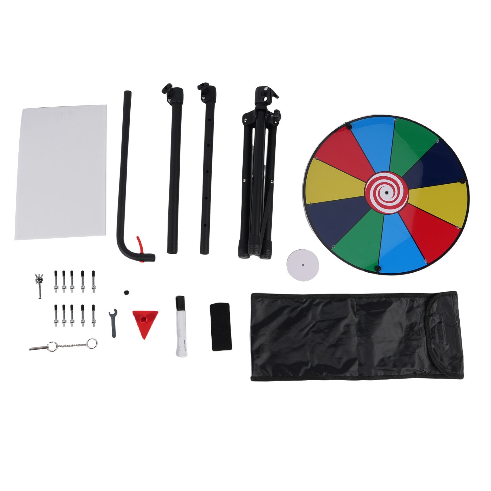 Prize Wheel Erasable Editable Fortune Wheel with Stable Stand for Party Campus view 3