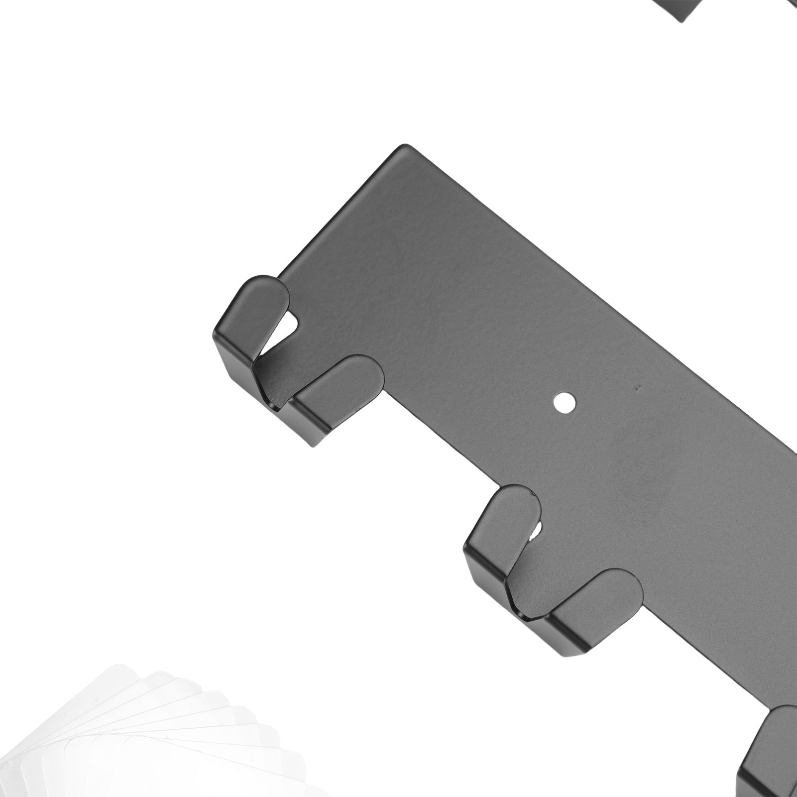 2PCS Key Holder for Wall Iron Wall Mounted Key Organizer Hanger Rack with 6 view 2