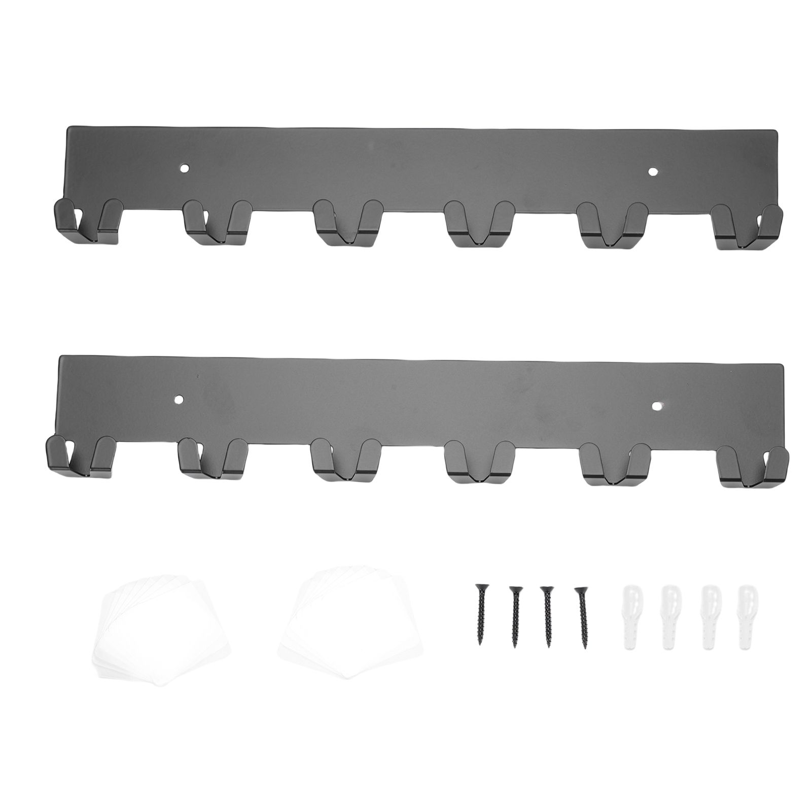 2PCS Key Holder for Wall Iron Wall Mounted Key Organizer Hanger Rack with 6 view 3