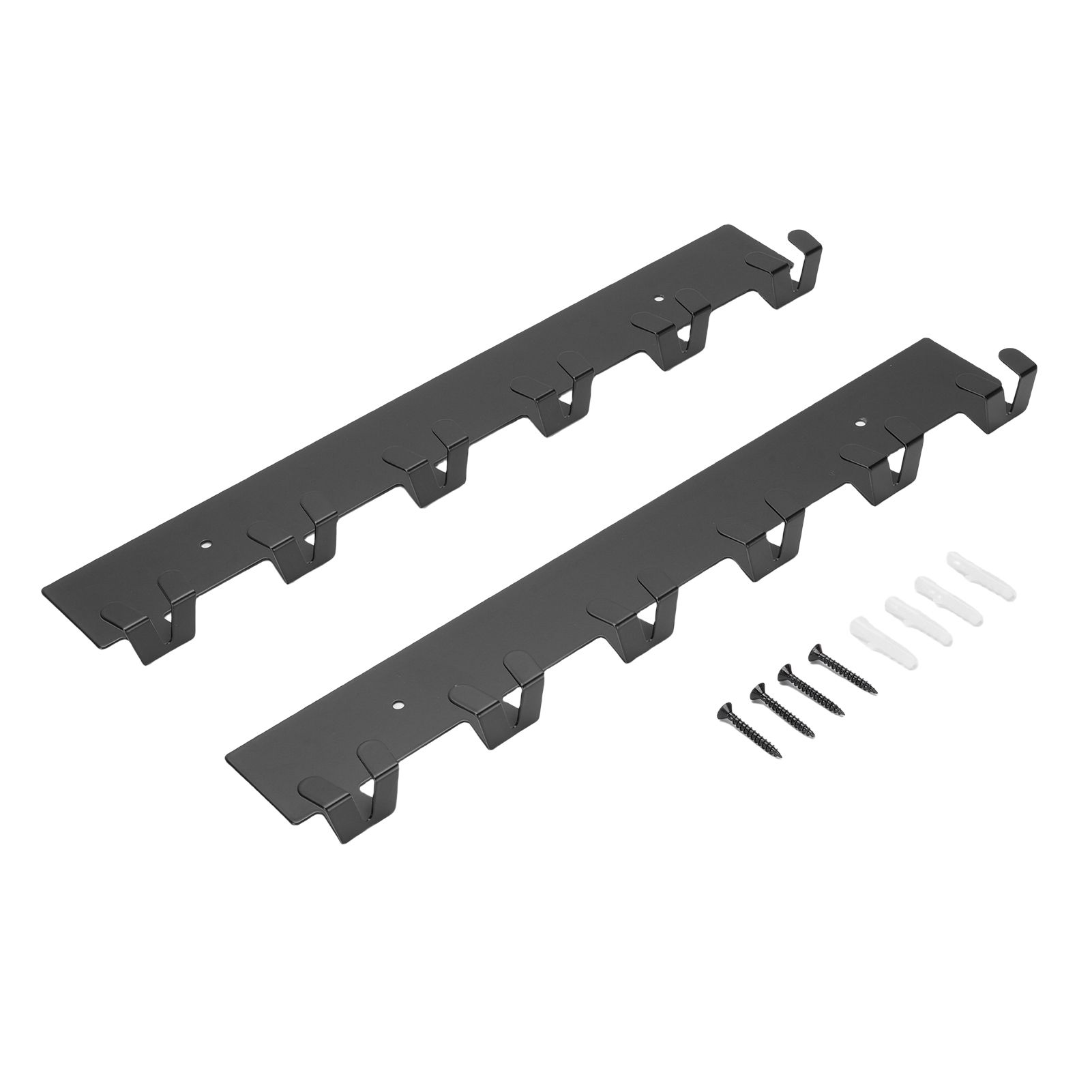 2PCS Key Holder for Wall Iron Wall Mounted Key Organizer Hanger Rack with 6 view 4