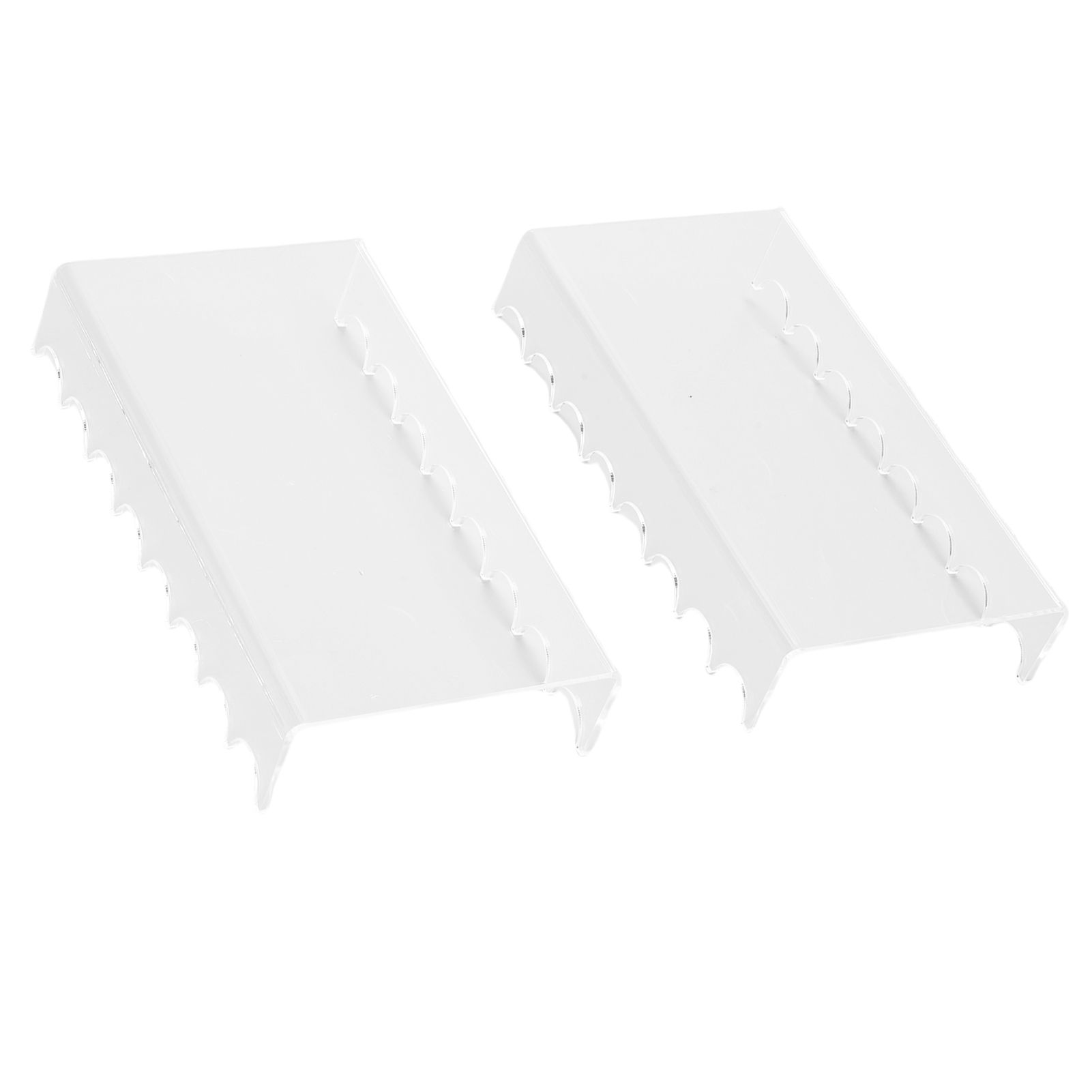 2PCS Makeup Brush Holder Clear Acrylic Horizontal Brush Drying Rack Organizer view 7