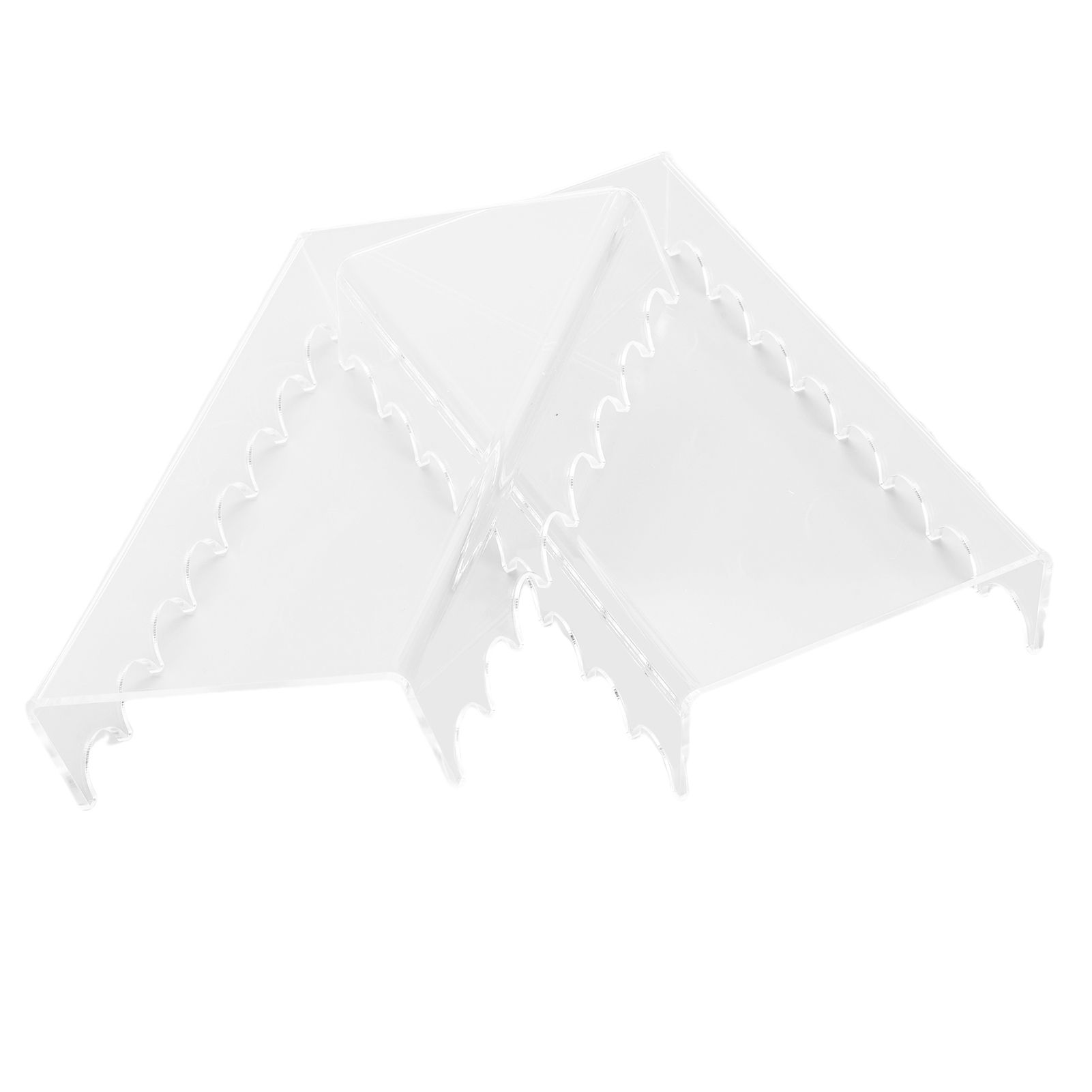2PCS Makeup Brush Holder Clear Acrylic Horizontal Brush Drying Rack Organizer view 8
