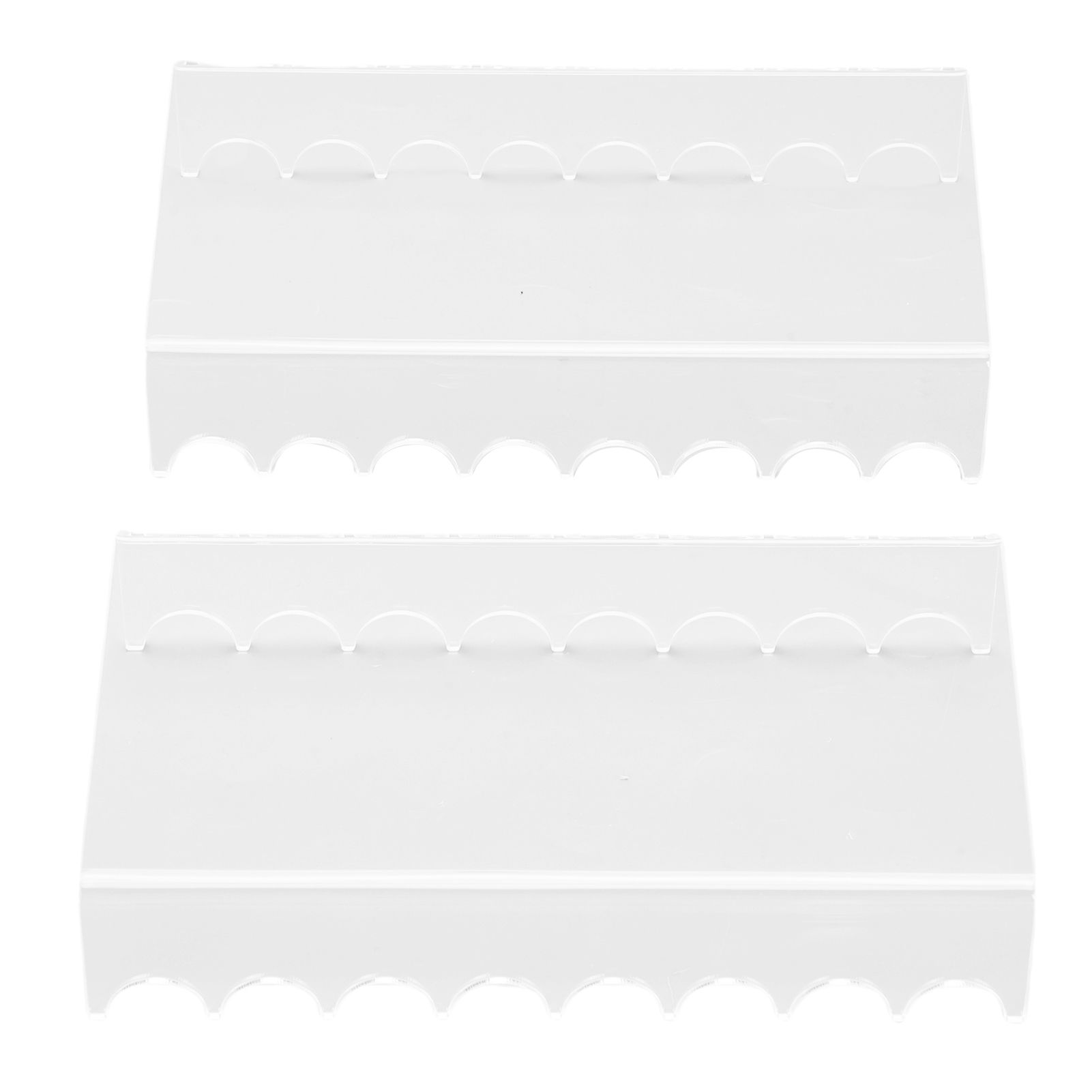 2PCS Makeup Brush Holder Clear Acrylic Horizontal Brush Drying Rack Organizer view 12