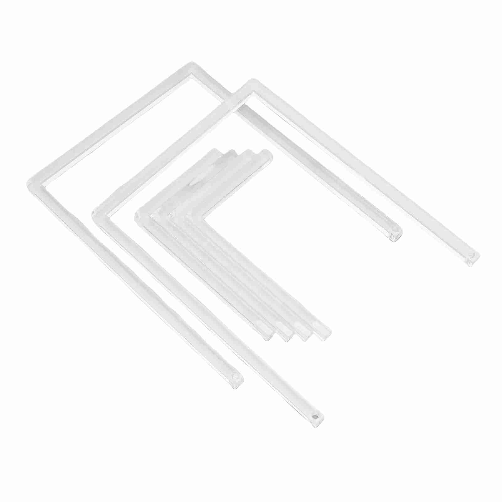 2Pcs Photo Frame Stand Clear Acrylic Table Display Holder Decorative Table Top