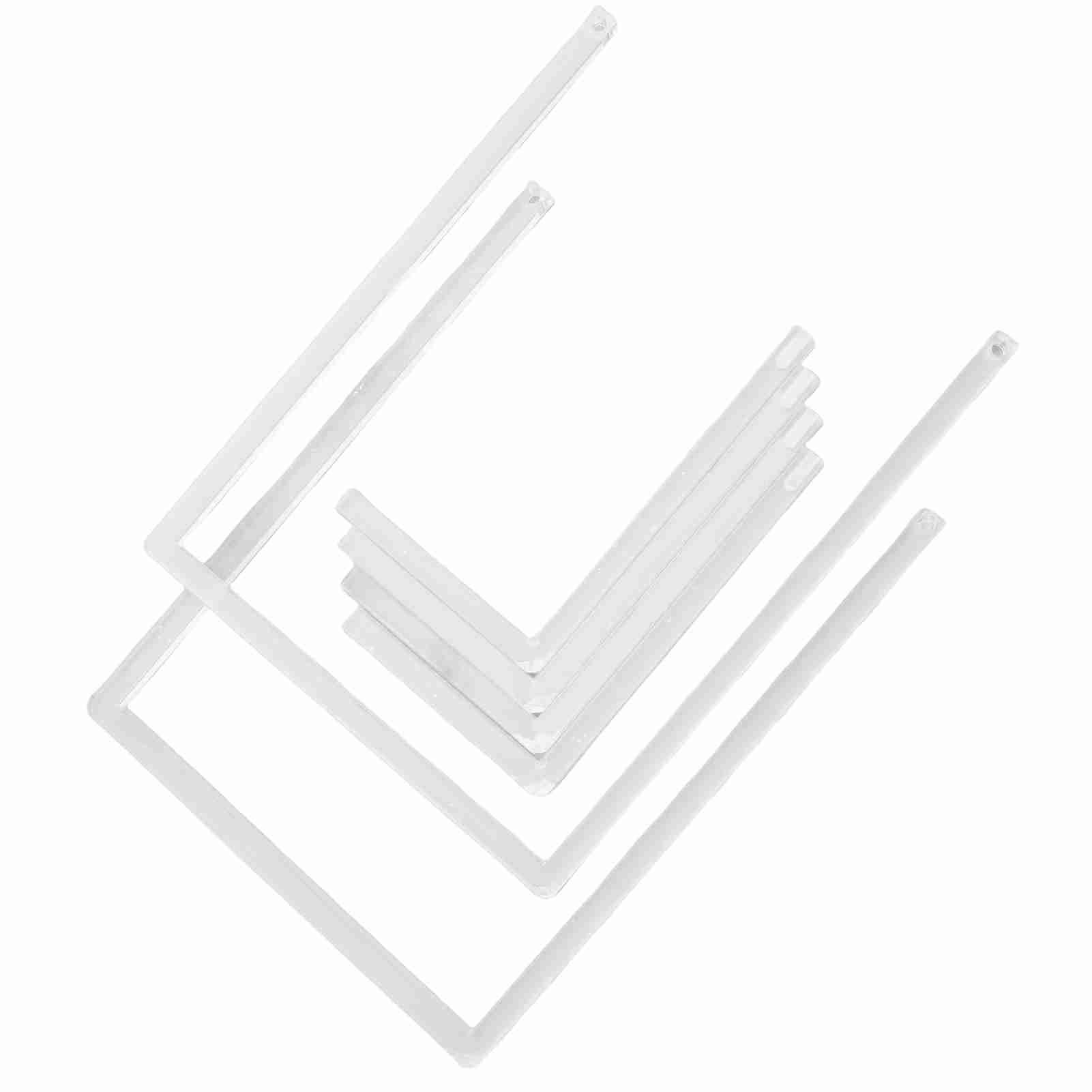 2Pcs Photo Frame Stand Clear Acrylic Table Display Holder Decorative Table Top view 2