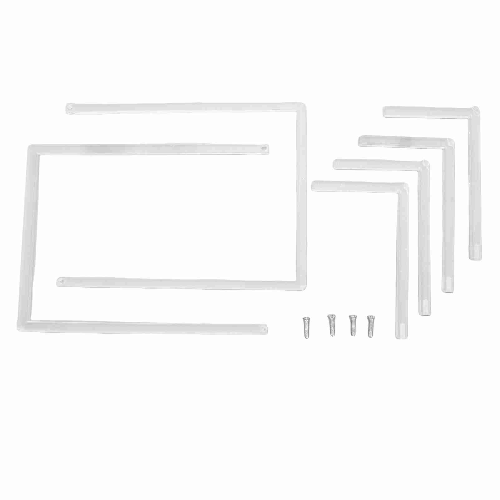 2Pcs Photo Frame Stand Clear Acrylic Table Display Holder Decorative Table Top view 3