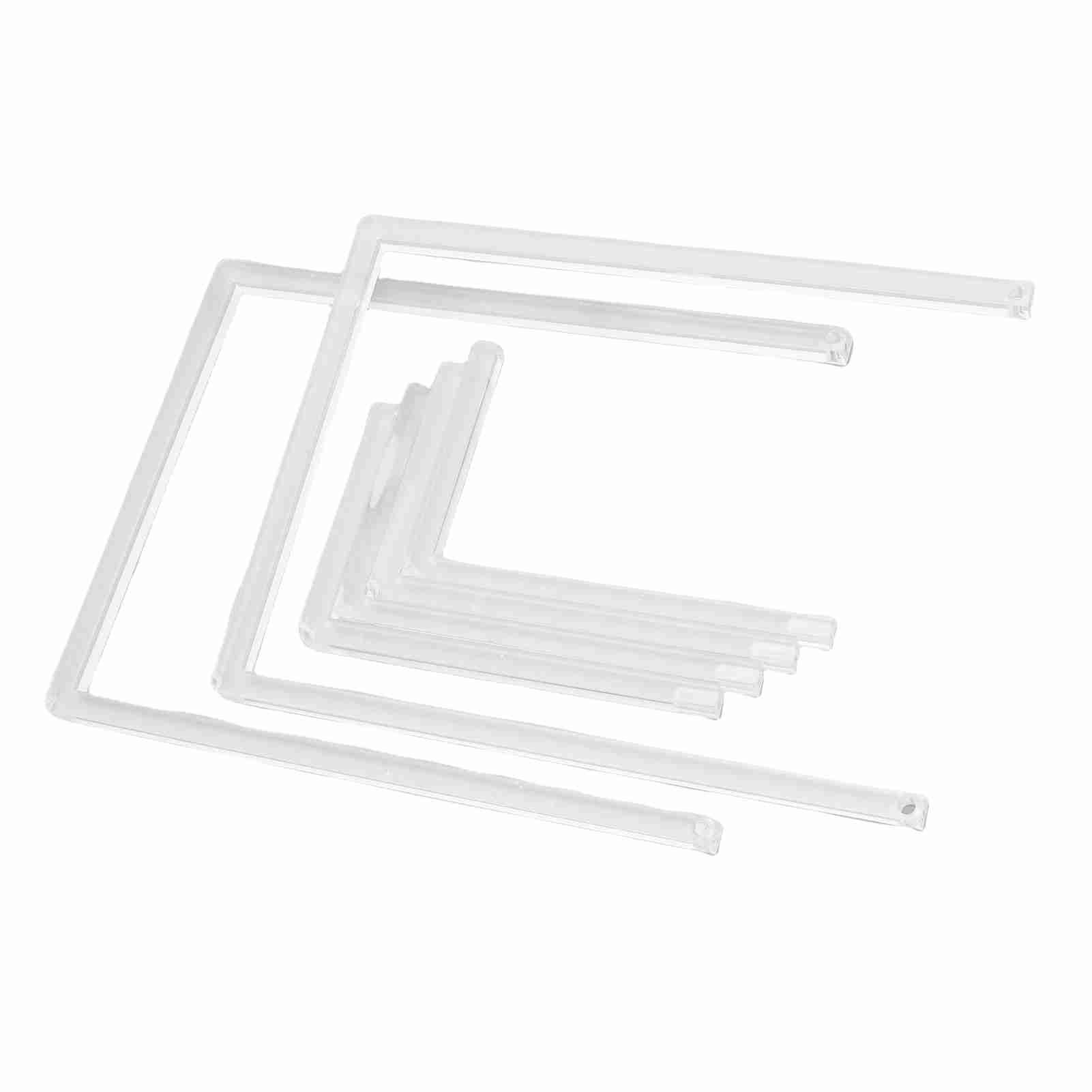 2Pcs Photo Frame Stand Clear Acrylic Table Display Holder Decorative Table Top view 5