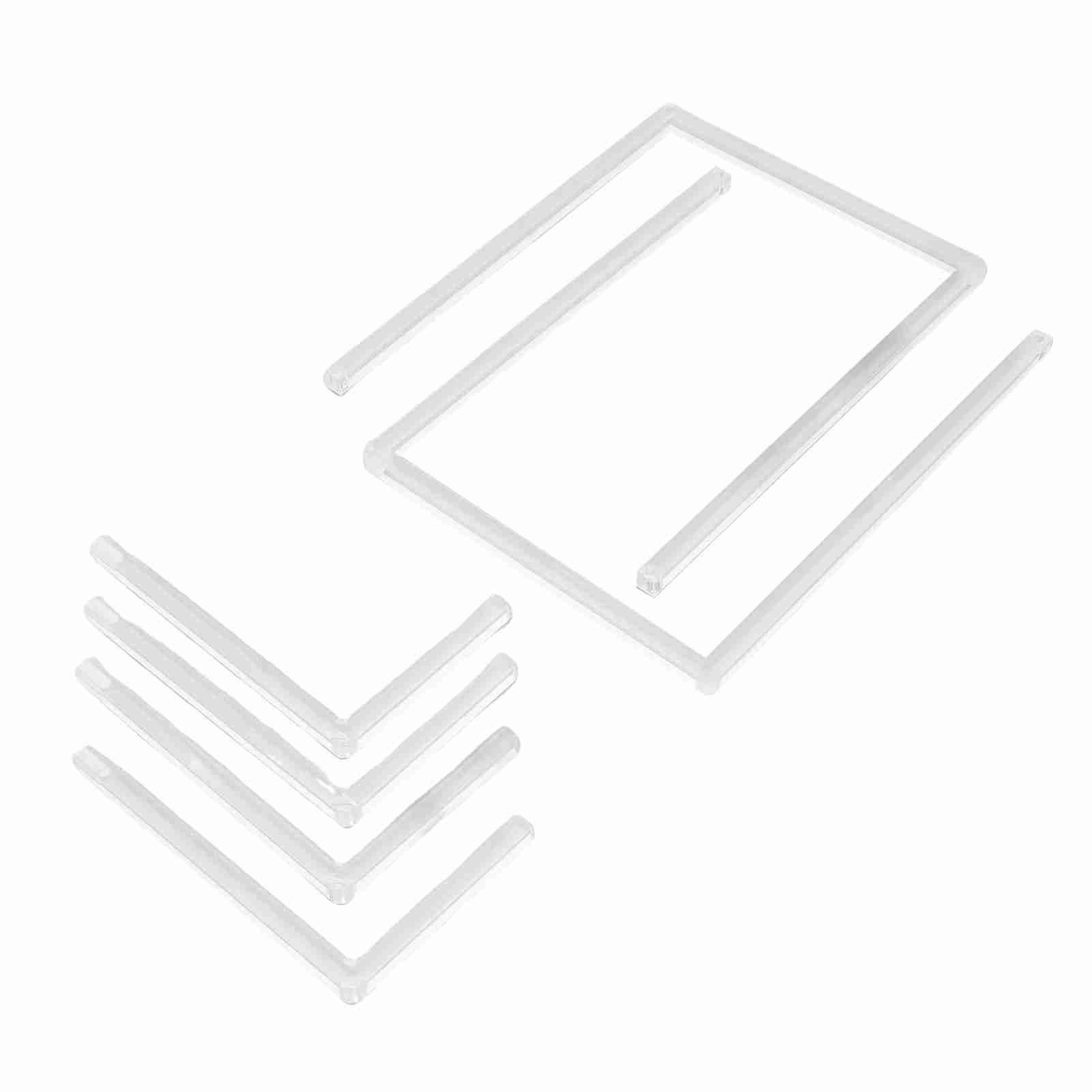 2Pcs Photo Frame Stand Clear Acrylic Table Display Holder Decorative Table Top view 6