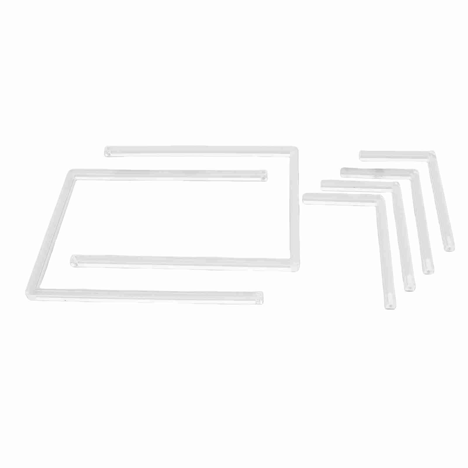 2Pcs Photo Frame Stand Clear Acrylic Table Display Holder Decorative Table Top view 10