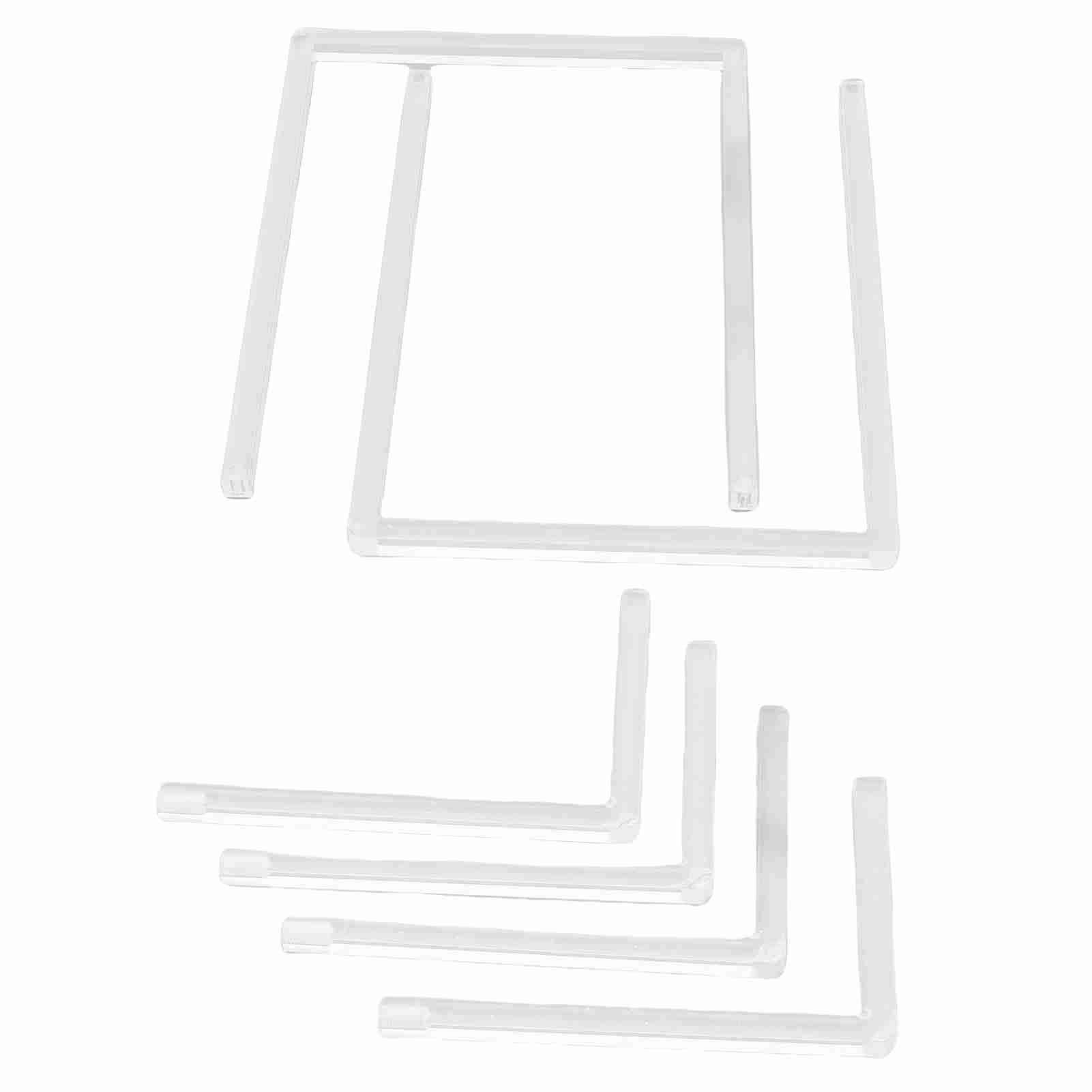 2Pcs Photo Frame Stand Clear Acrylic Table Display Holder Decorative Table Top view 11