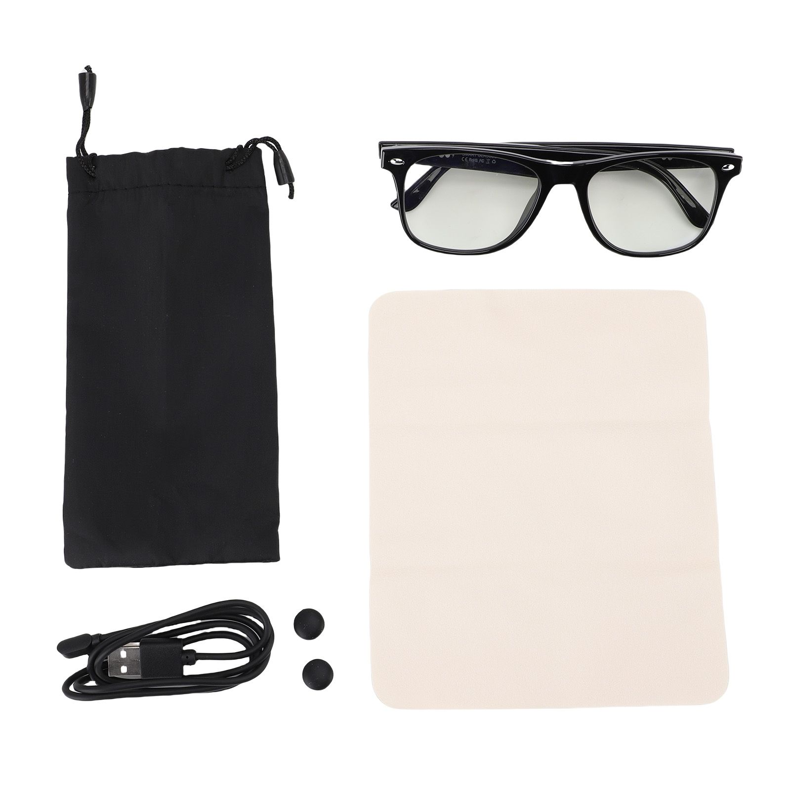 AI Translator Glasses Bluetooth 134 Languages Real Time Translation Blue view 3