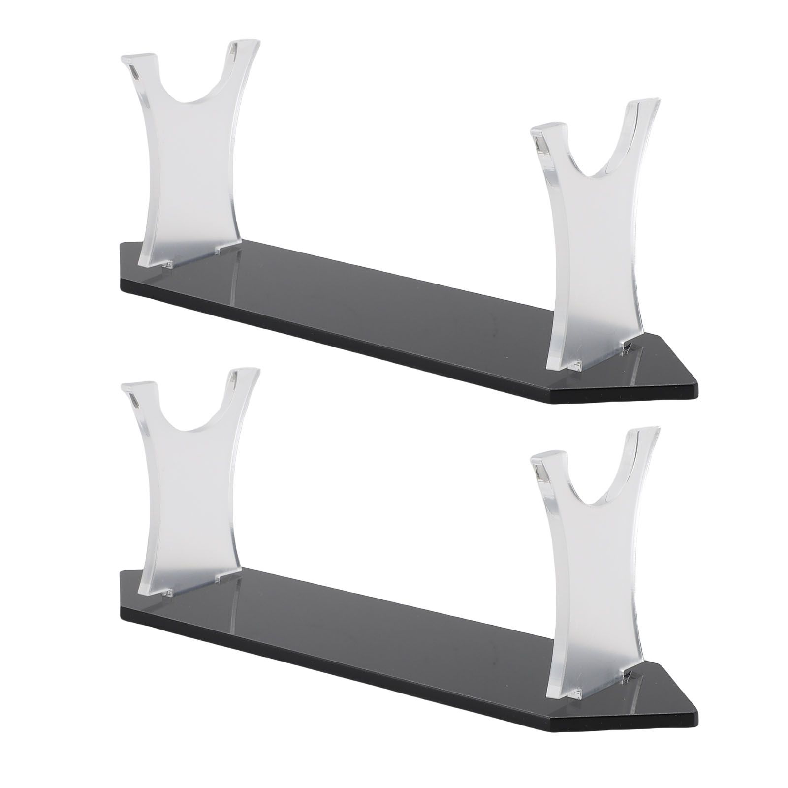 2 Sets Desktop Sword Rack Acrylic Storage and Display Stand for Light Swords