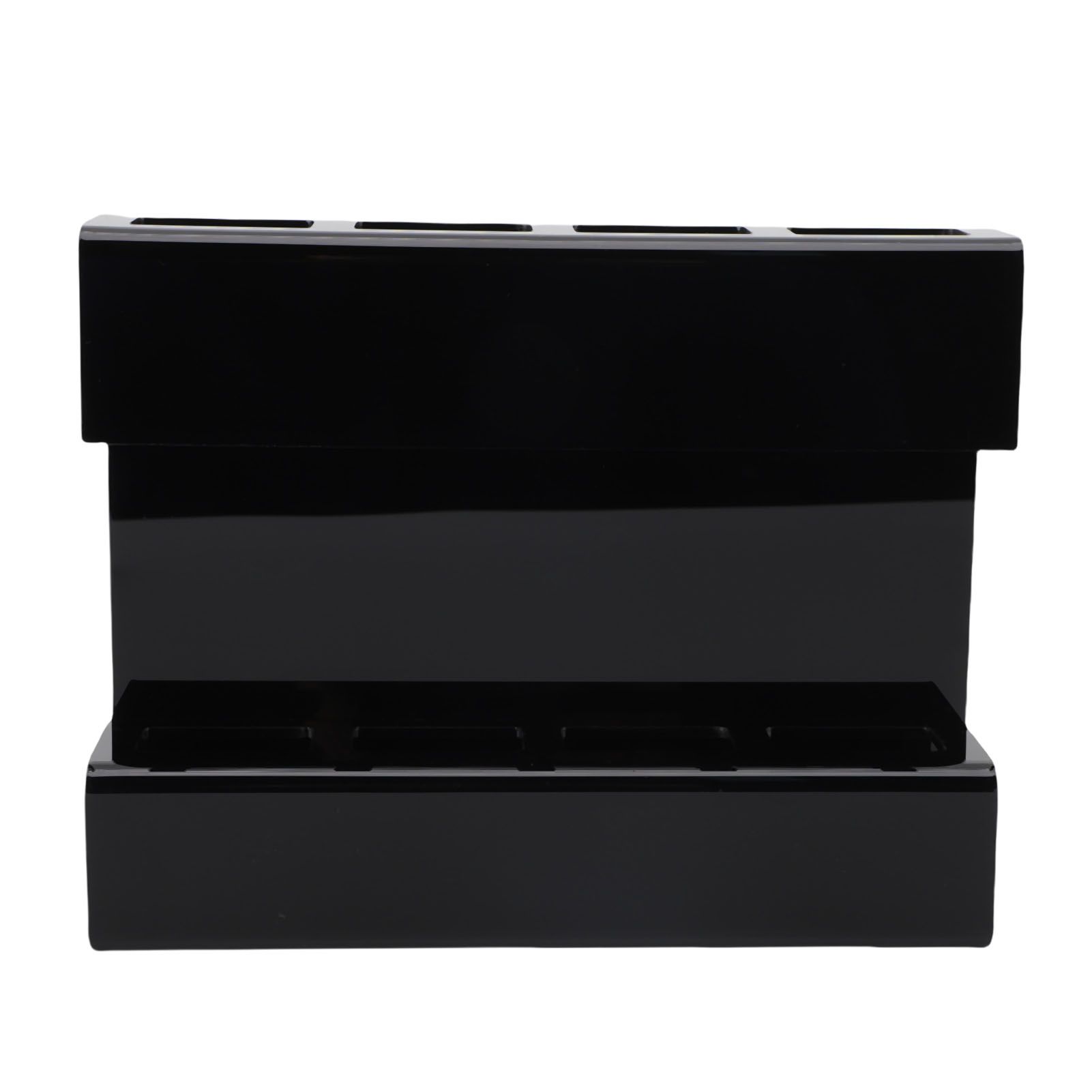 Wall Mount Straw Holder with Adhesive Bottom Drainage Acrylic Cabinet Door view 10