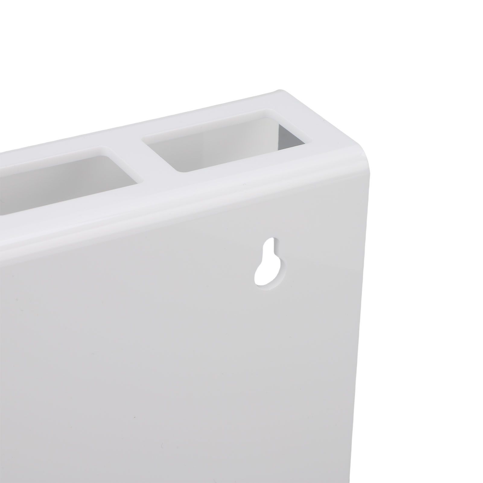 Wall Mount Straw Holder with Adhesive Bottom Drainage Acrylic Cabinet Door view 5