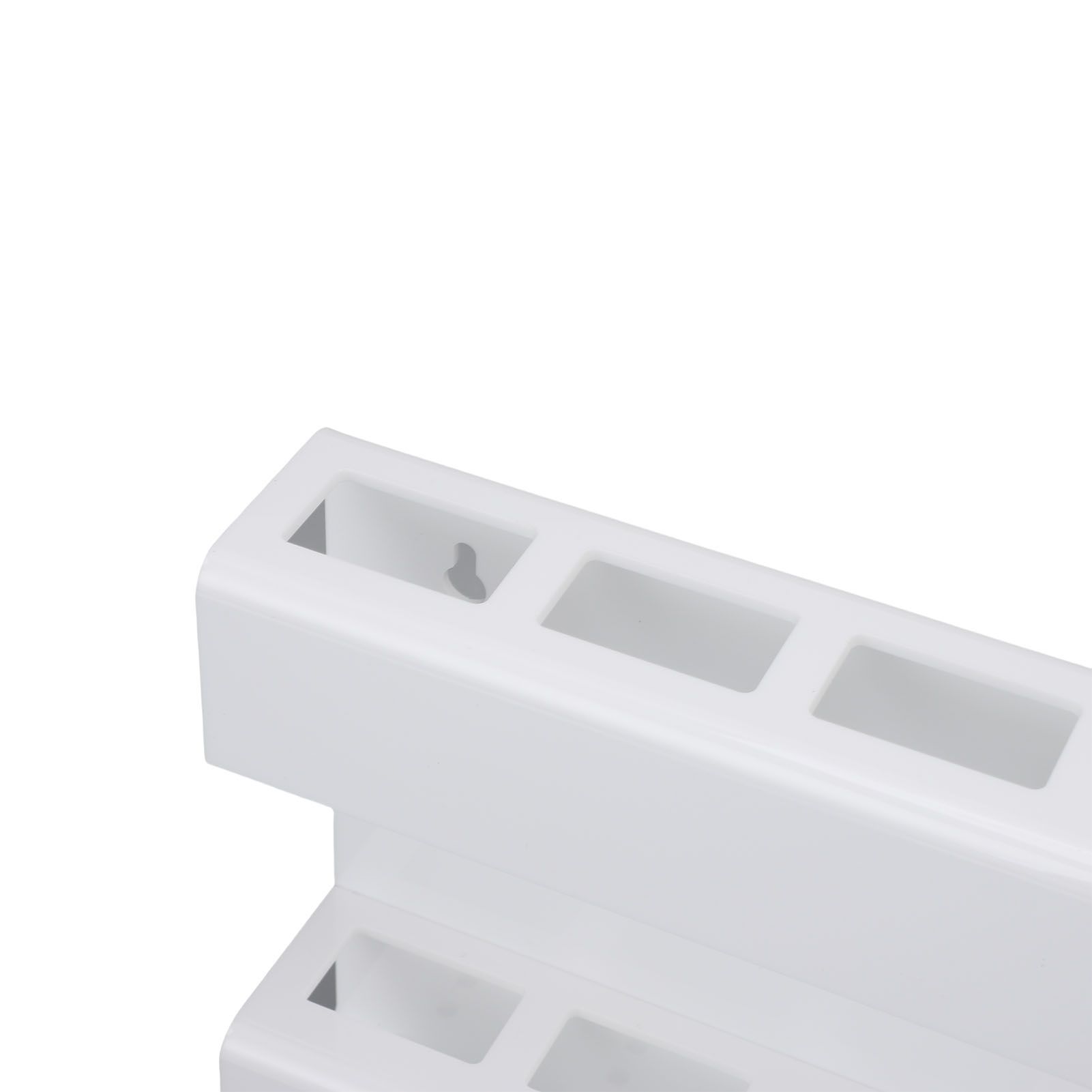 Wall Mount Straw Holder with Adhesive Bottom Drainage Acrylic Cabinet Door view 7
