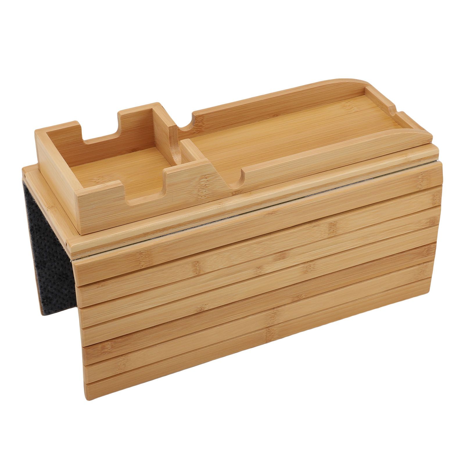Sofa Arm Tray Wood Double Use Removable Foldable Couch Armrest Table for