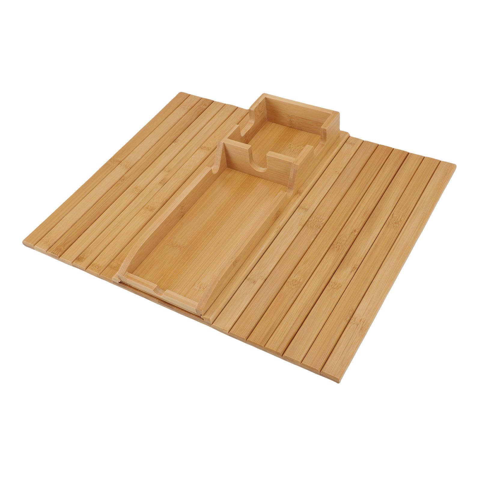 Sofa Arm Tray Wood Double Use Removable Foldable Couch Armrest Table for view 8