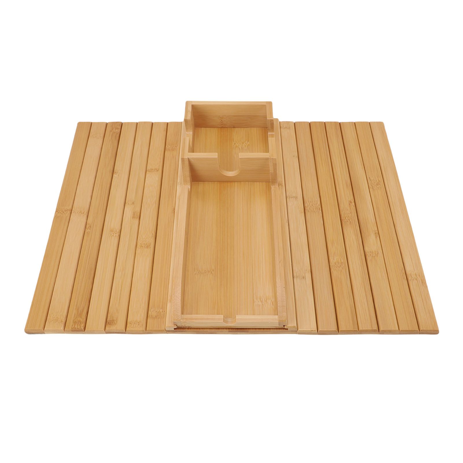 Sofa Arm Tray Wood Double Use Removable Foldable Couch Armrest Table for view 9
