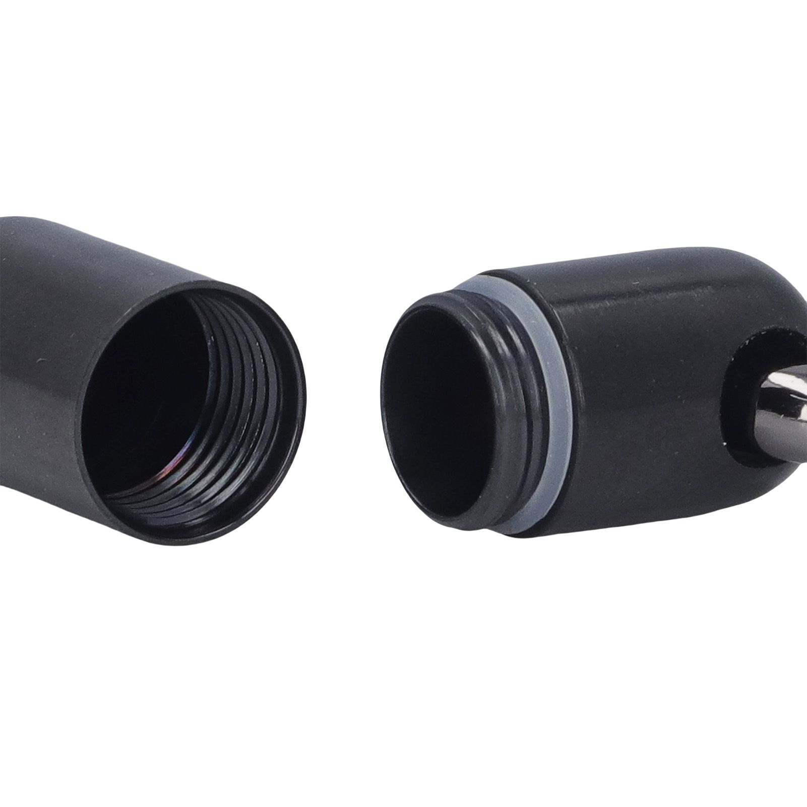 2PCS Portable Capsules Case Stainless Steel Airtight Keychain Capsule view 7