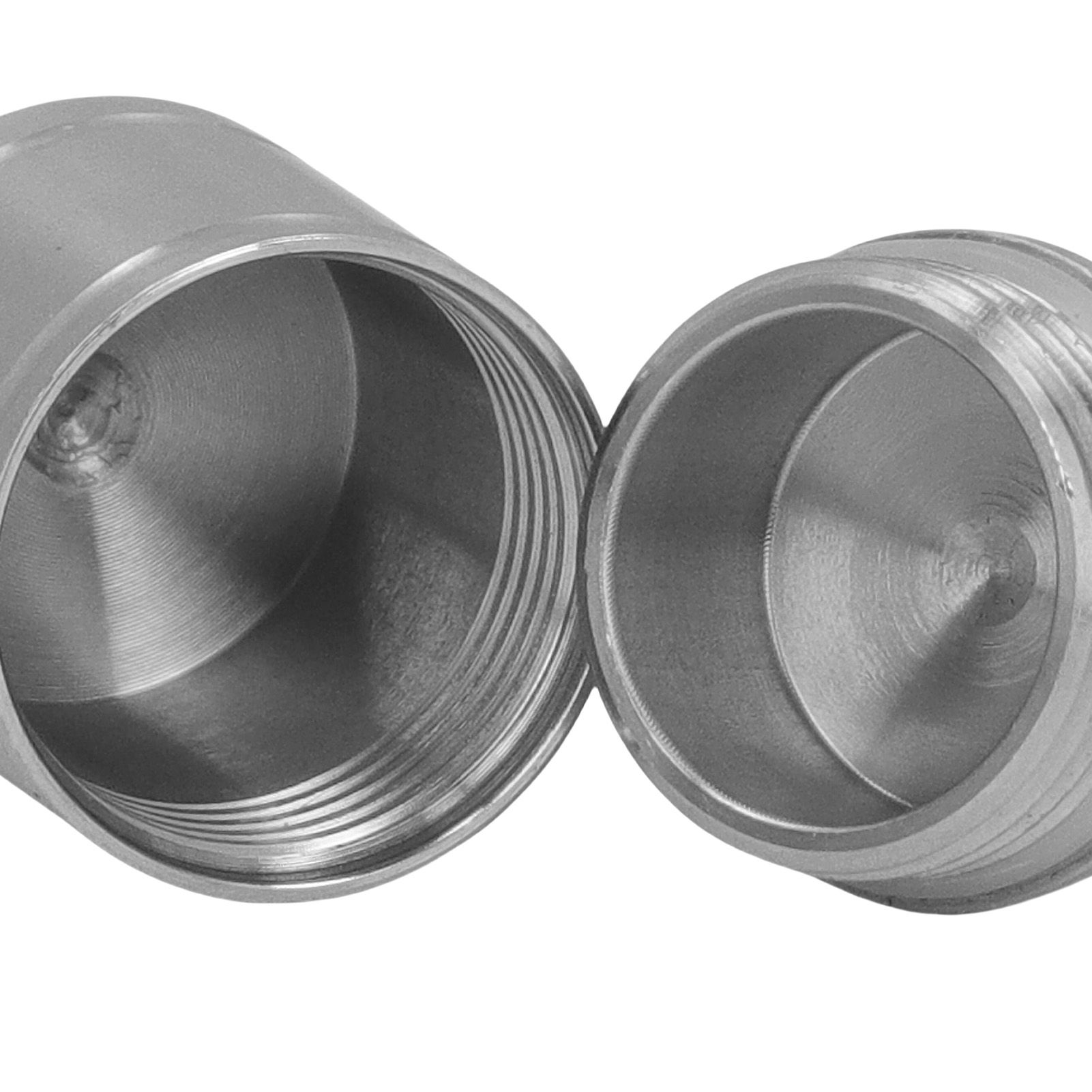 Small Portable Keychain Medication Container Organizer Airtight Stainless view 7