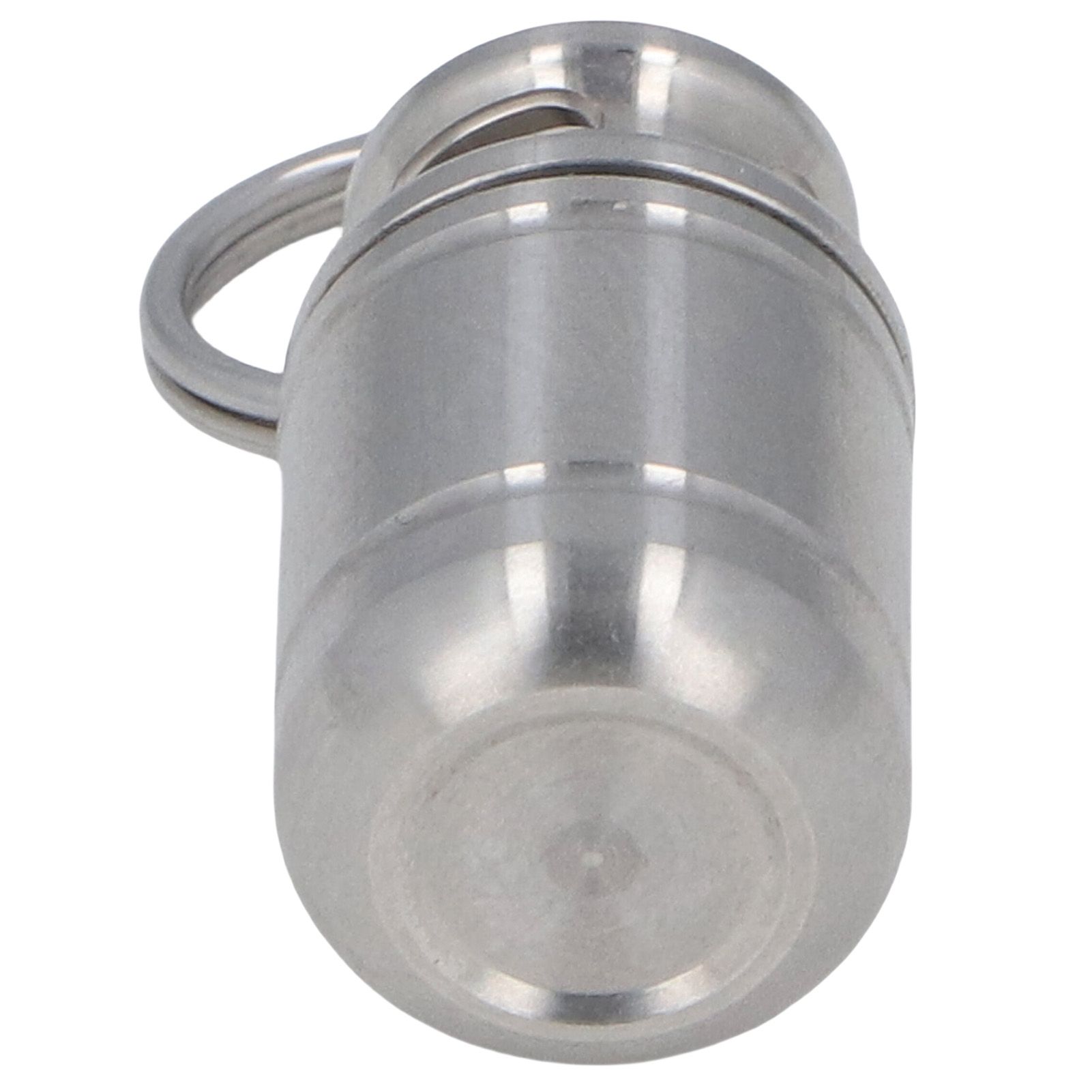 Small Portable Keychain Medication Container Organizer Airtight Stainless view 8