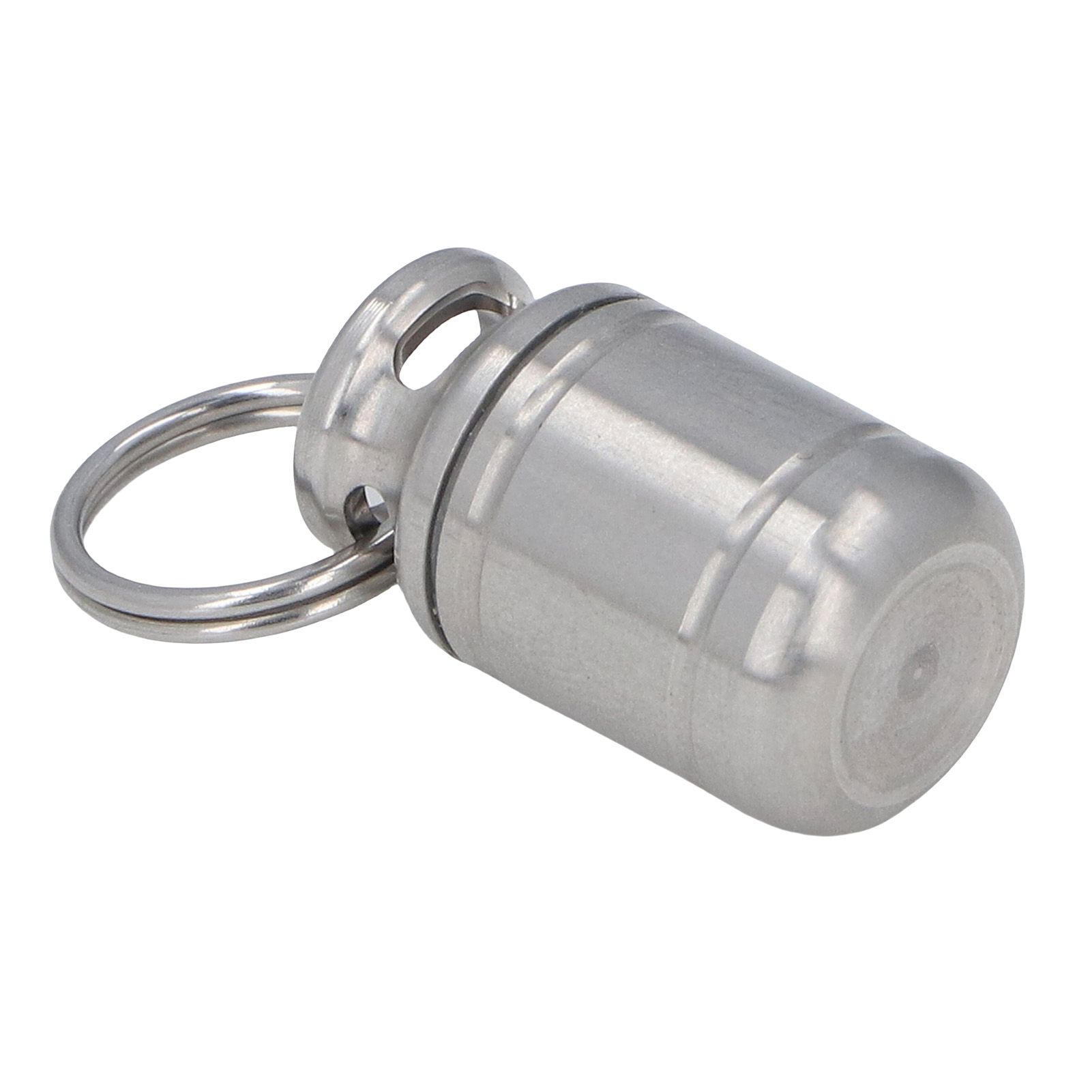Small Portable Keychain Medication Container Organizer Airtight Stainless view 9