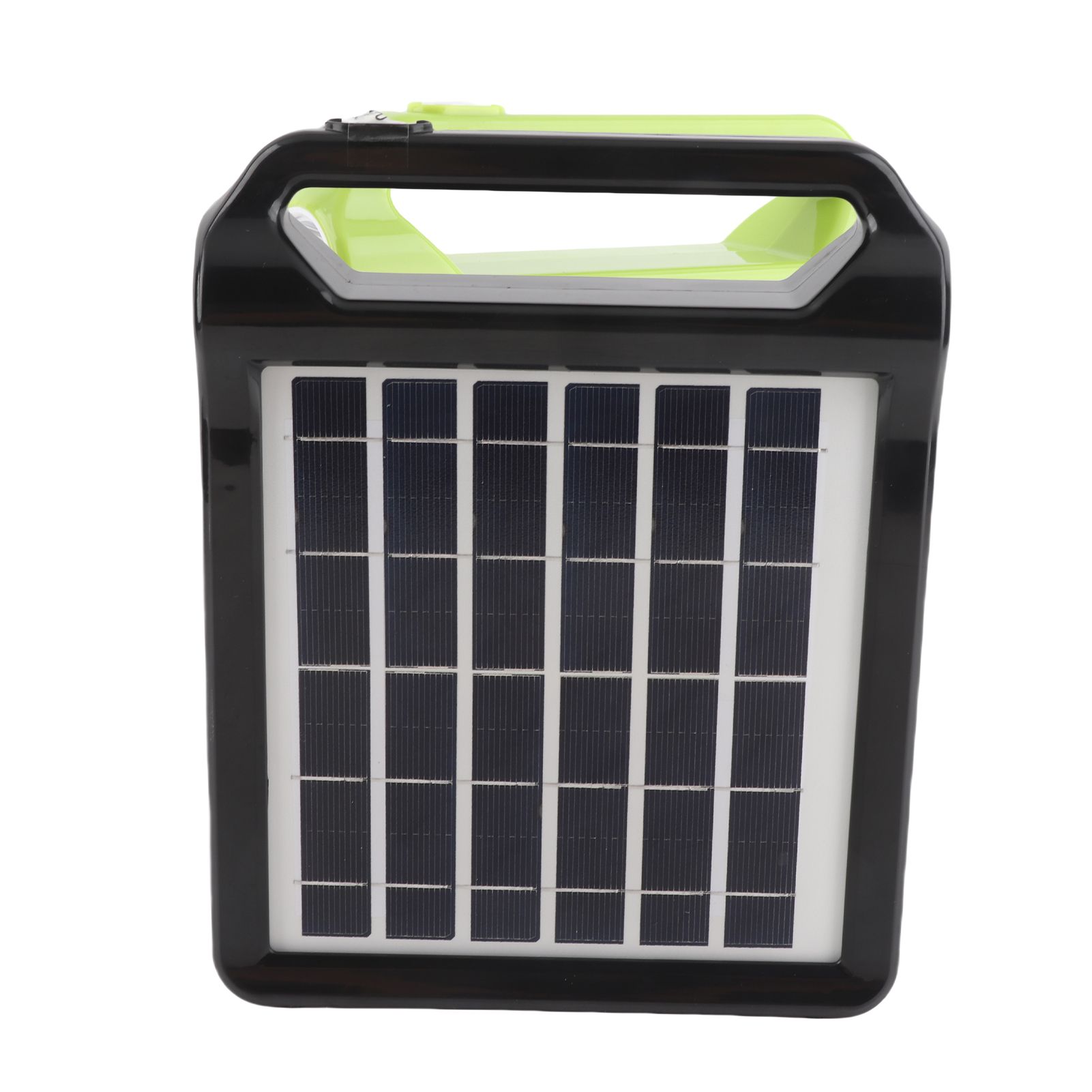 Portable Solar Camping Lantern LED Light Rechargeable 1200mAh Battery Black view 2