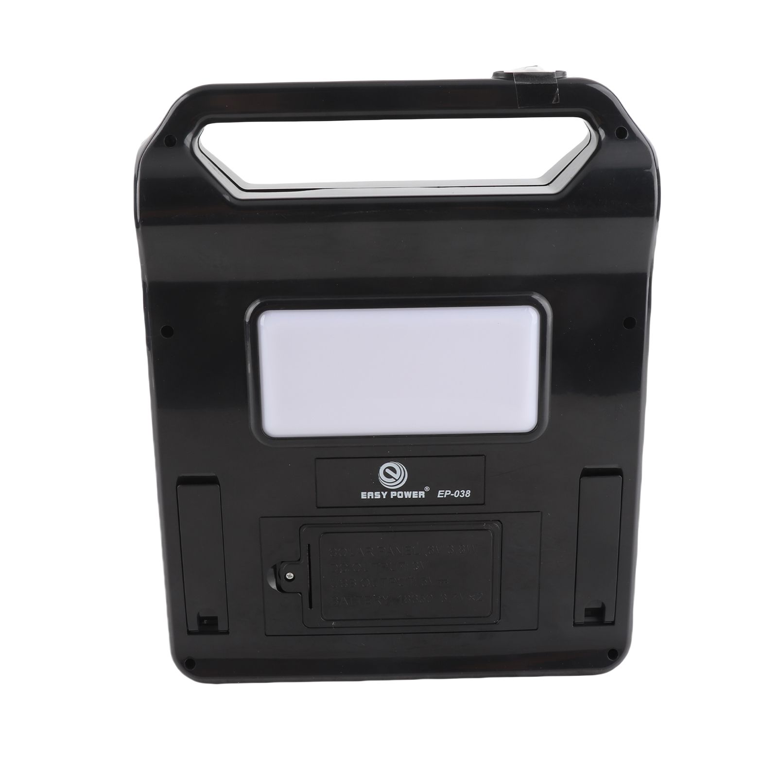 Portable Solar Camping Lantern LED Light Rechargeable 1200mAh Battery Black view 6