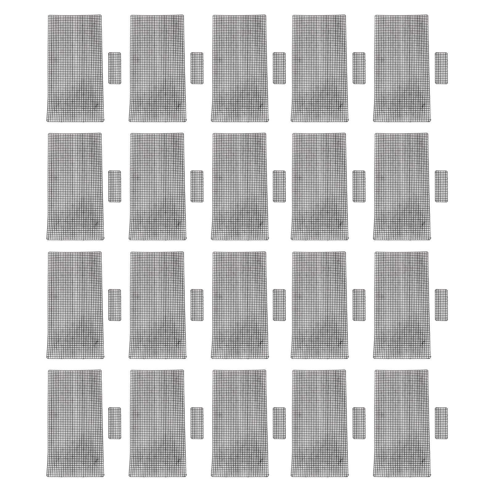 20pcs Plastic Mesh Canvas Sheets for Embroidery Crafting Crochet Purse Making view 3