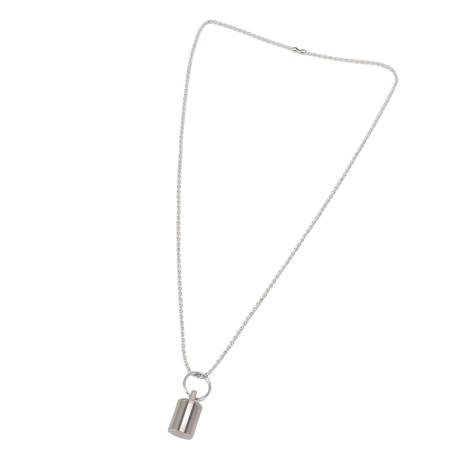 Mini Container Ti Alloy Metal Portable Powder Holder Small Case Keyring for view 6
