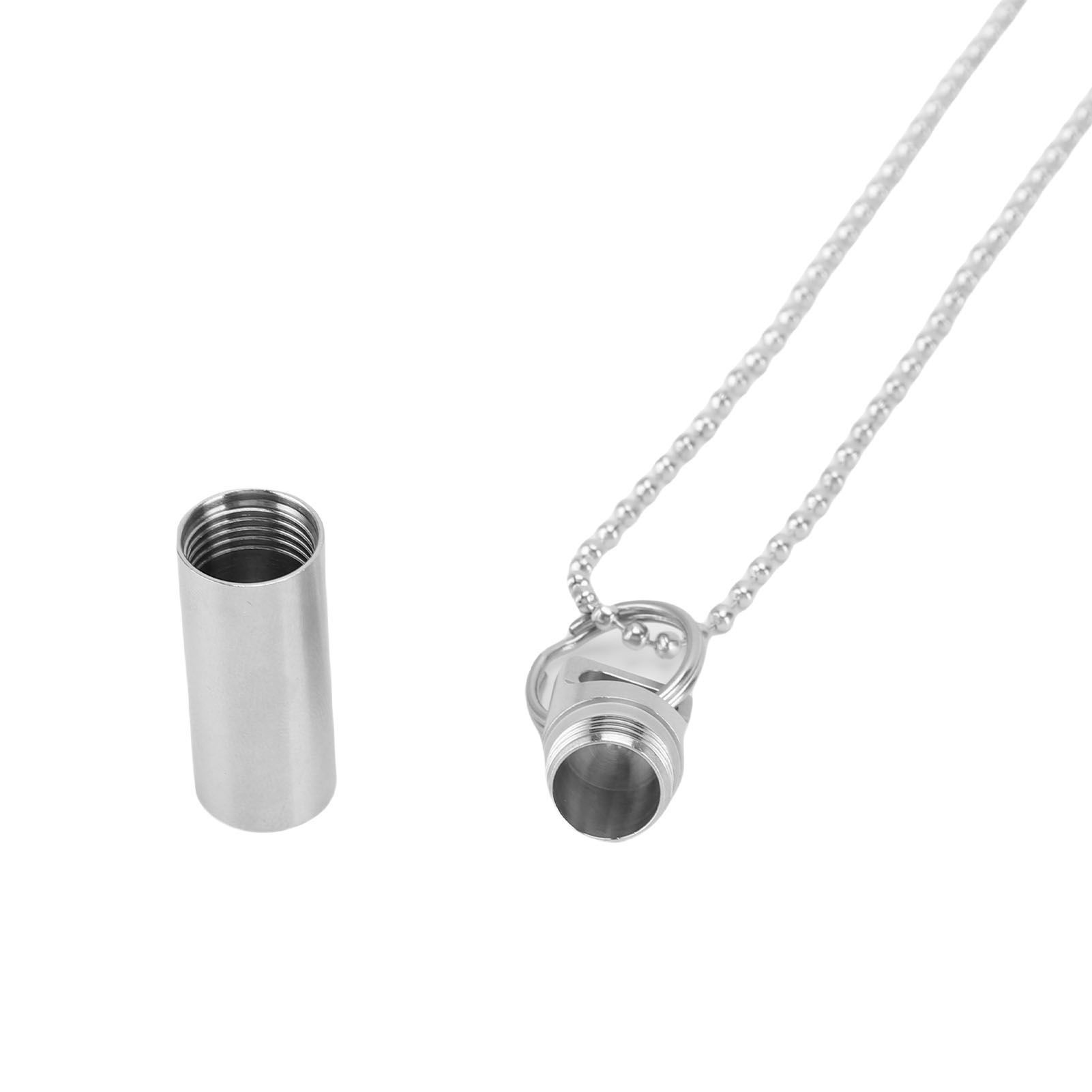 Small Capsule Holder Watertight Airtight Stainless Steel Portable Capsule Case view 2