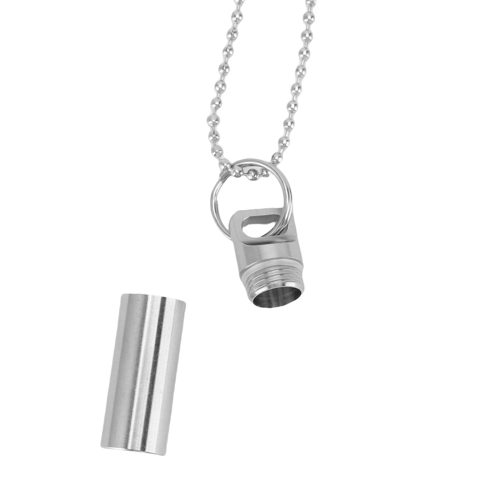 Small Capsule Holder Watertight Airtight Stainless Steel Portable Capsule Case view 5