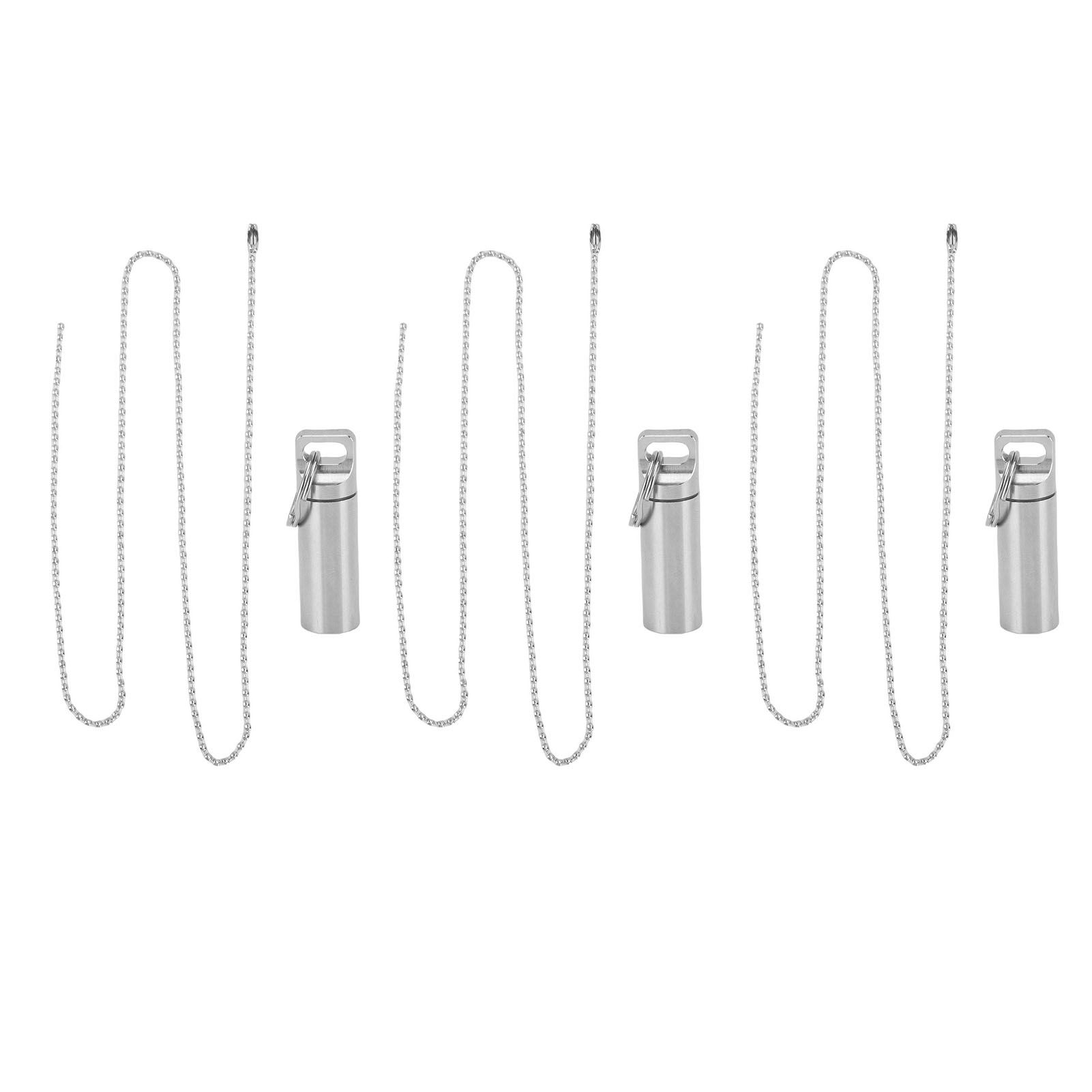 Small Capsule Holder Watertight Airtight Stainless Steel Portable Capsule Case view 12