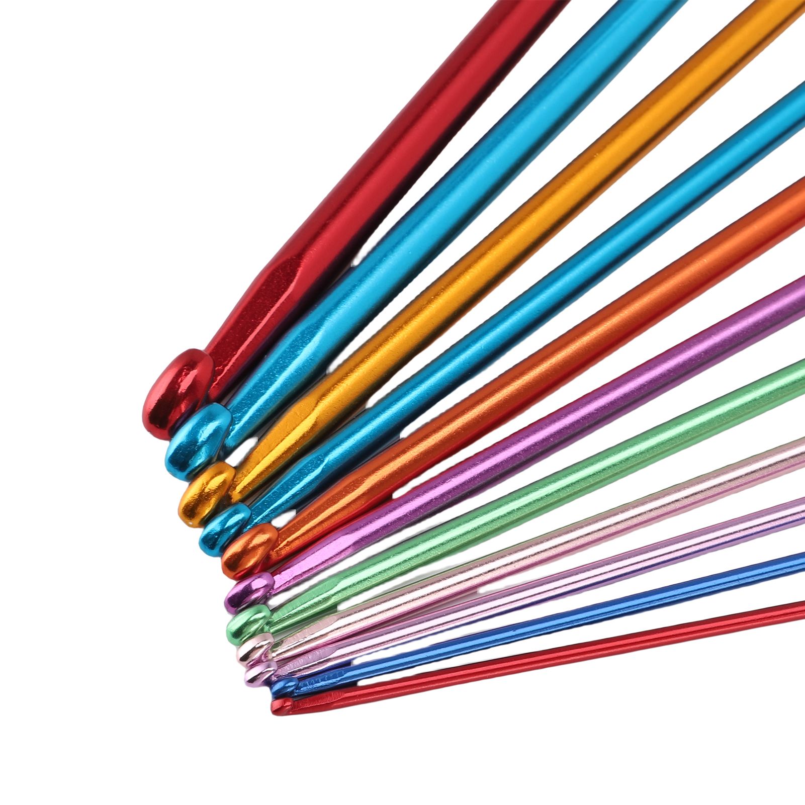 Crochet Hooks Set 2 to 8mm Aluminum Crochet Hooks 3 to 10mm Cable Knitting view 5
