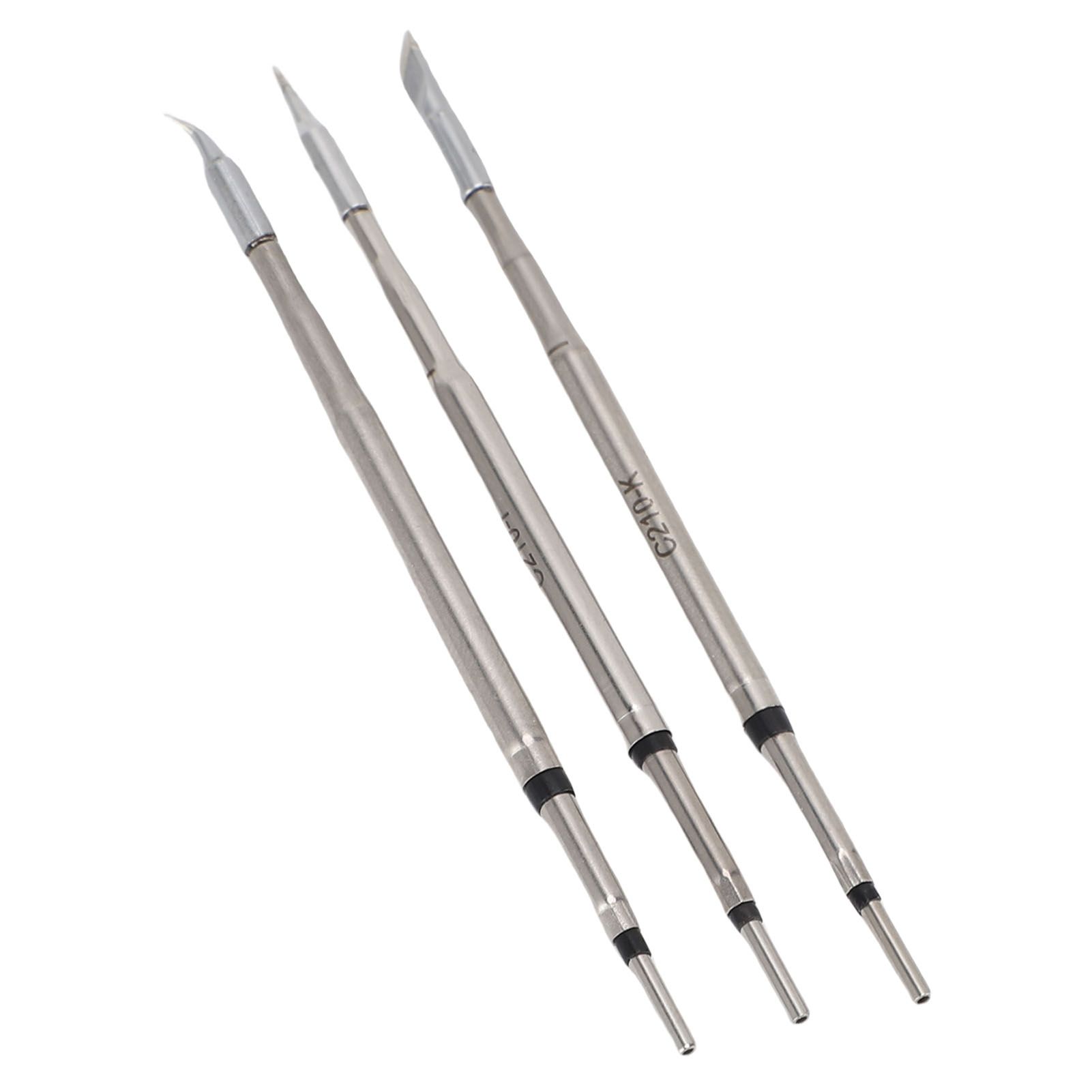 3PCS Soldering Iron Tip Fit for C210 Stainless Steel Soldering Station Welding view 8