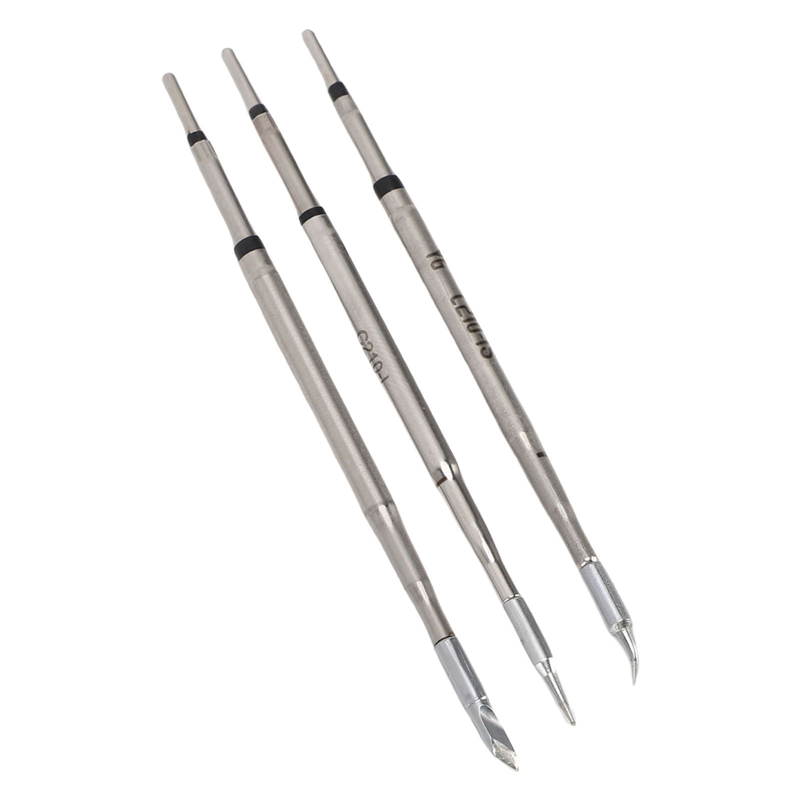 3PCS Soldering Iron Tip Fit for C210 Stainless Steel Soldering Station Welding view 11