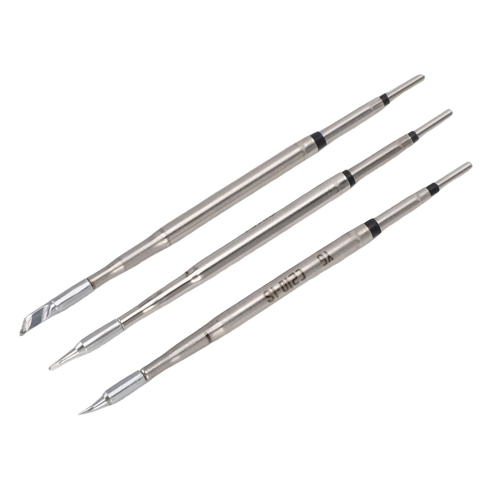 3PCS Soldering Iron Tip Fit for C210 Stainless Steel Soldering Station Welding view 12