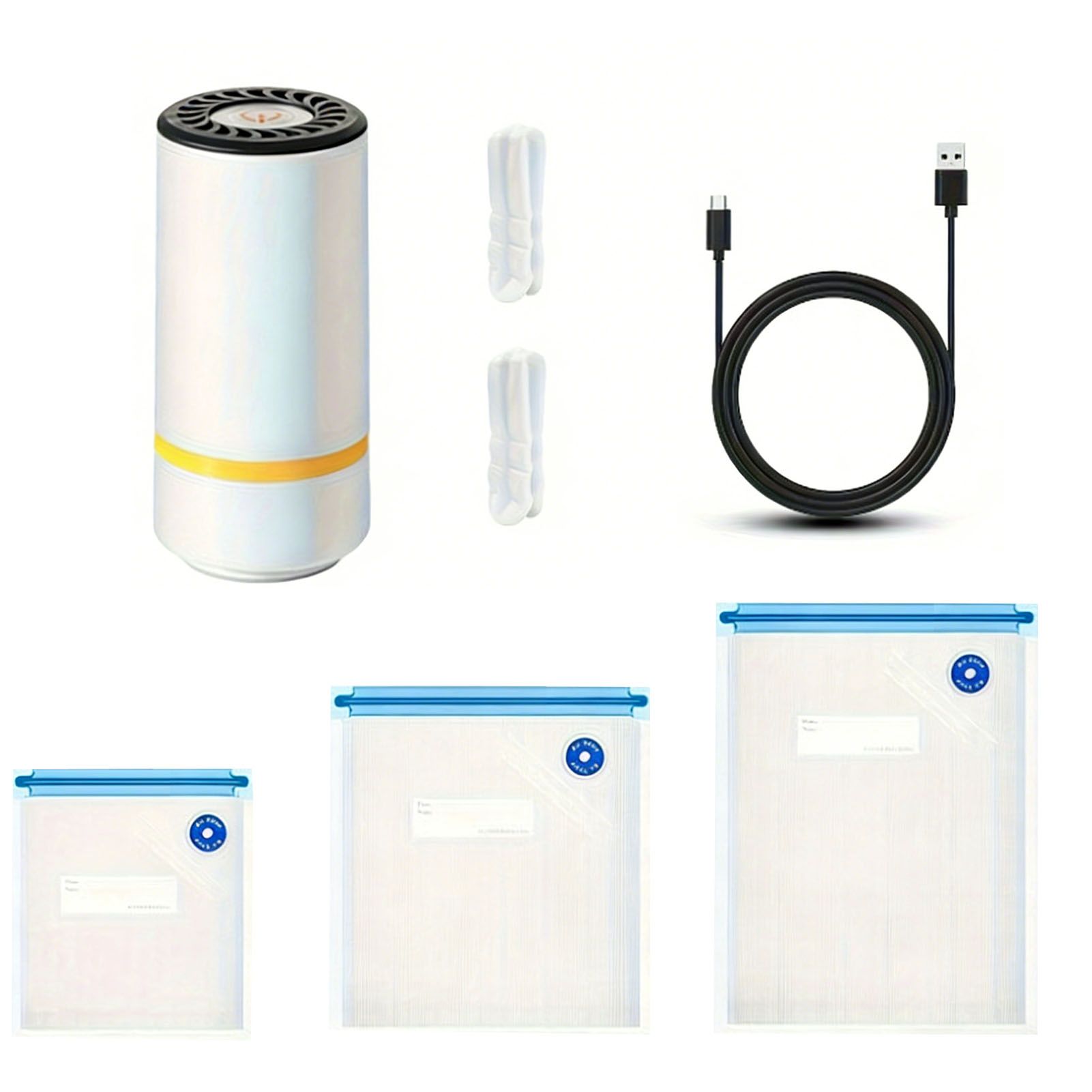 Handheld Vacuum Food Sealer Portable Mini Electric Vacuum Sealer with 15pcs view 3
