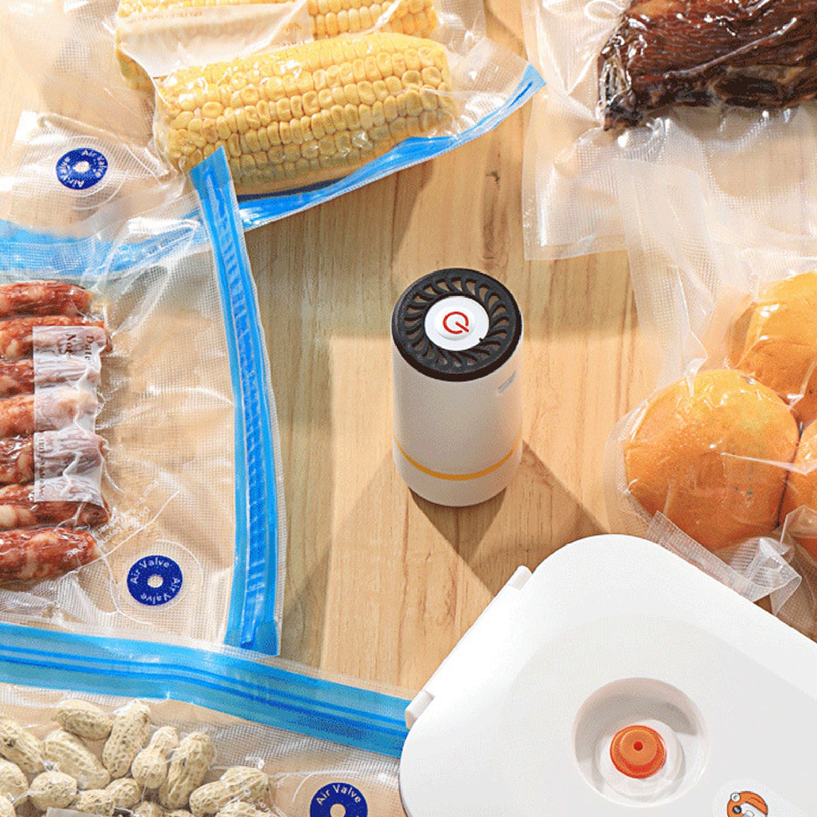 Handheld Vacuum Food Sealer Portable Mini Electric Vacuum Sealer with 15pcs view 8