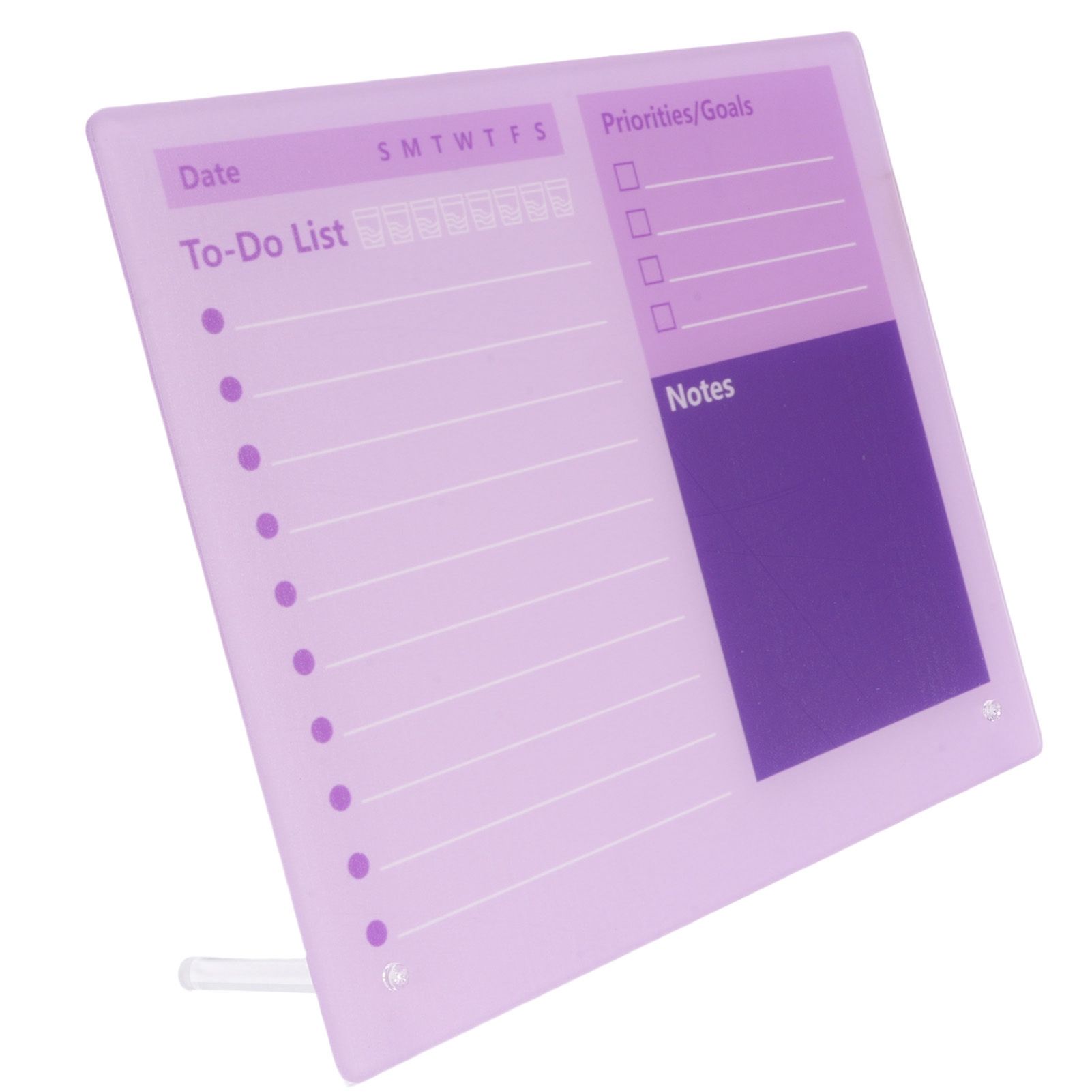 Dry Erase Planner Board Acrylic Desktop Calendar To Do List Schedule Board — image 1